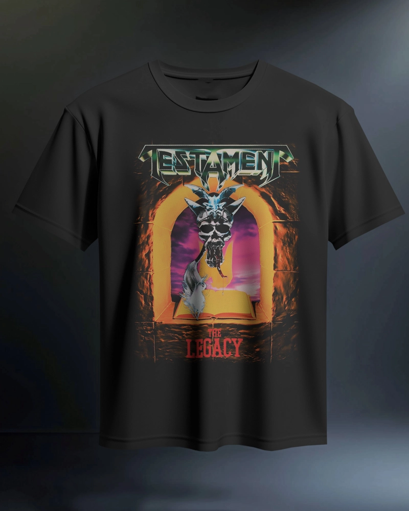 POLO  REGULAR FIT TESTAMENT BANDA THRASH METAL 07 - 1