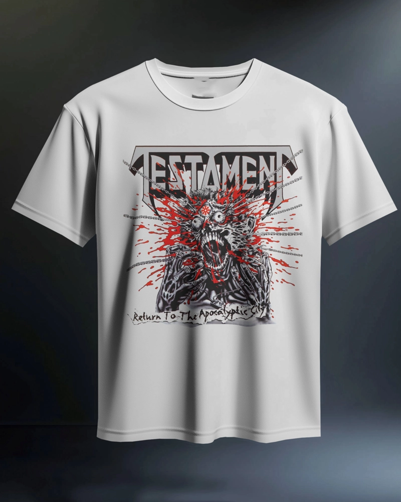 POLO  REGULAR FIT TESTAMENT BANDA THRASH METAL 08 - 1