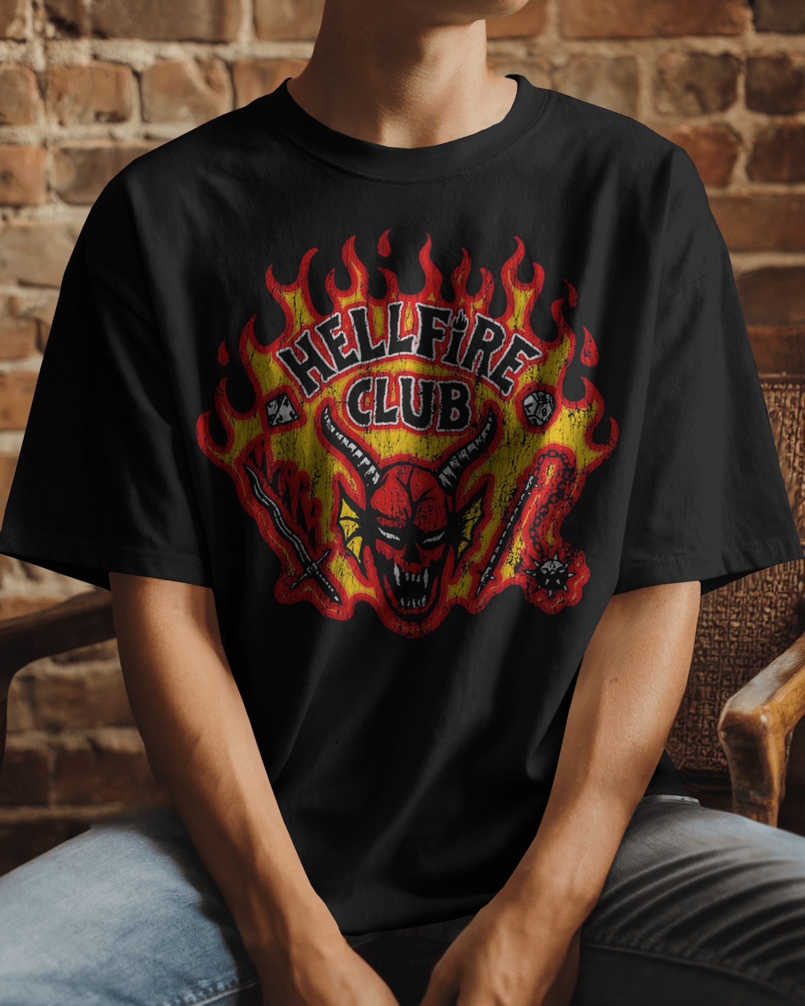POLO UNISEX REGULAR FIT HELLFIRE CLUB STRANGER THINGS 001 - 1