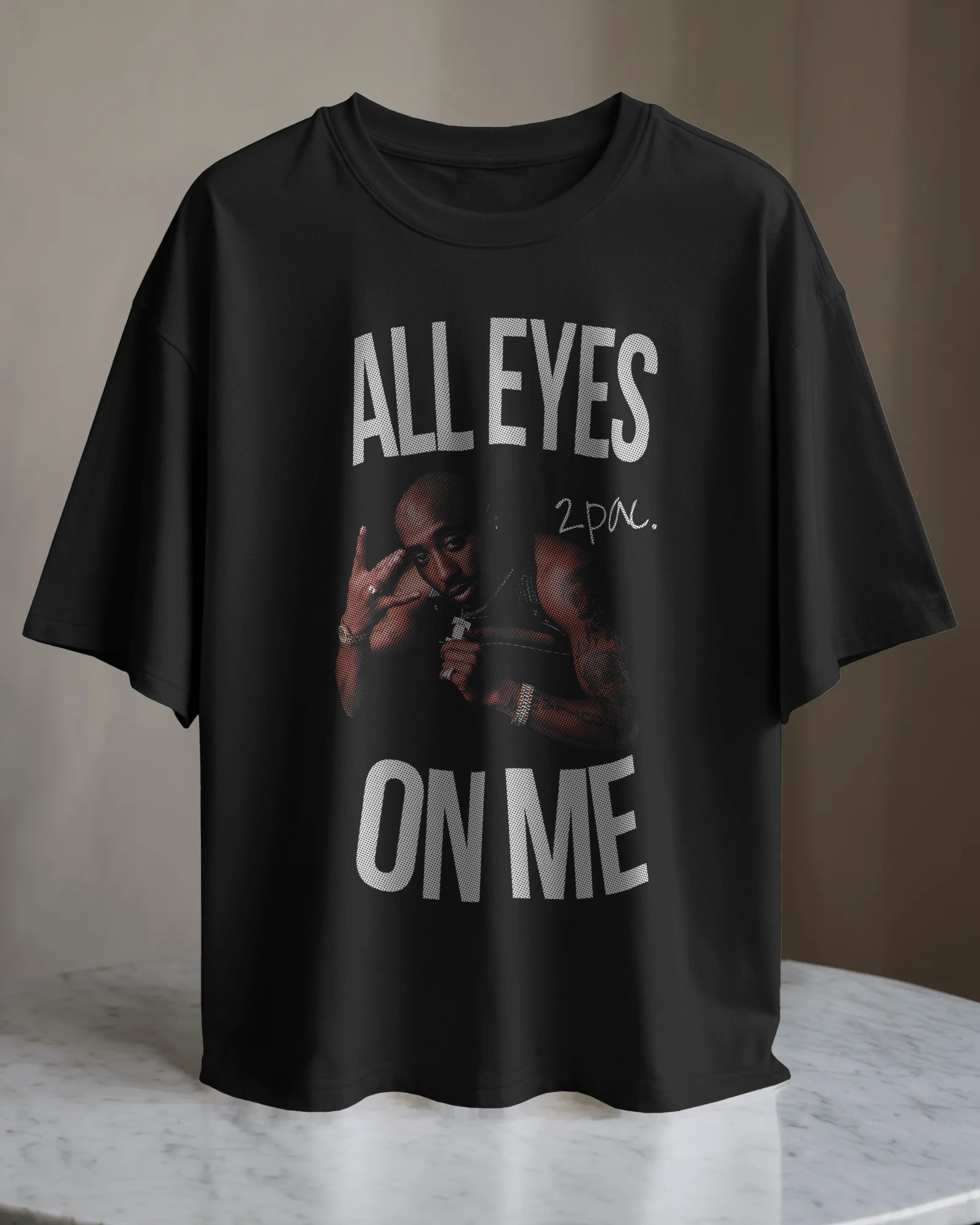 POLO OVERSIZE RAPERO TUPAC SHAKUR 001 - 1