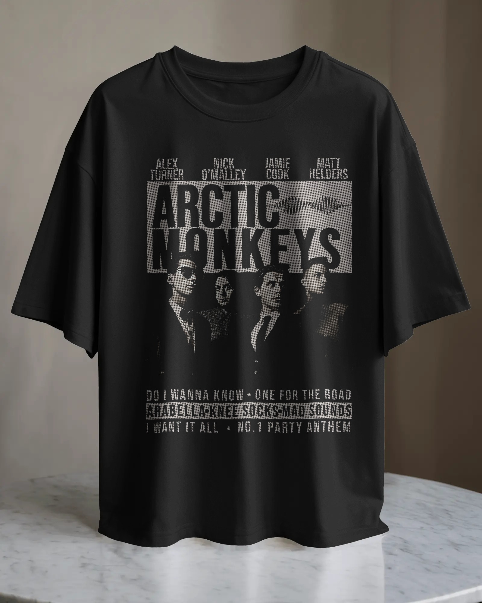 POLO OVERSIZE BANDA DE ROCK ARCTIC MONKEYS 003 - 1