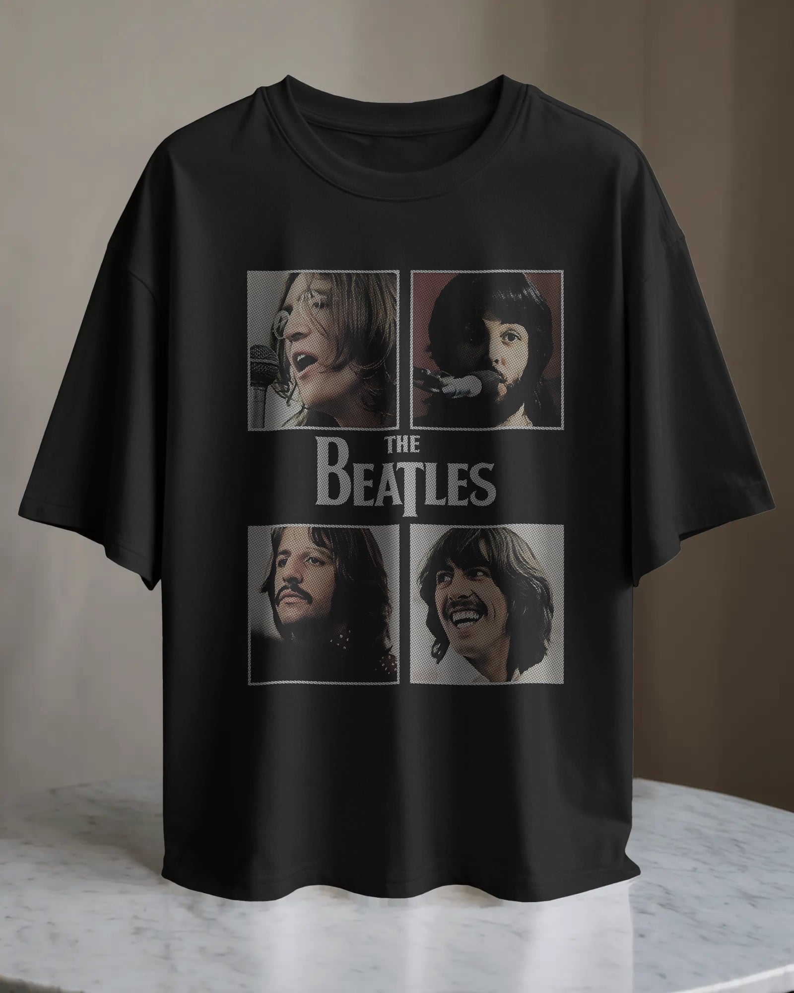 POLO OVERSIZE BANDA DE ROCK THE BEATLES 002 - 1