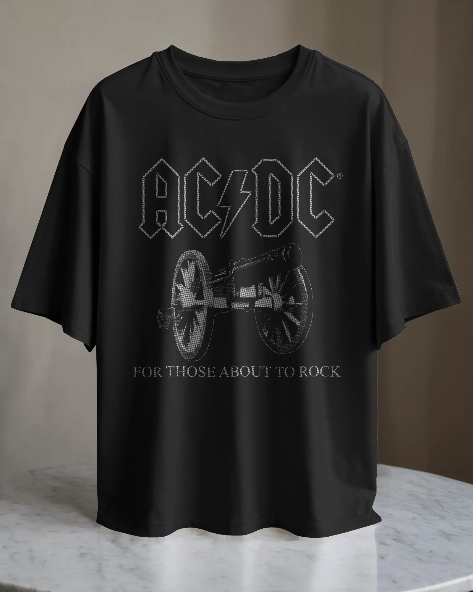 POLO OVERSIZE BANDA DE ROCK AC/DC 004 - 1
