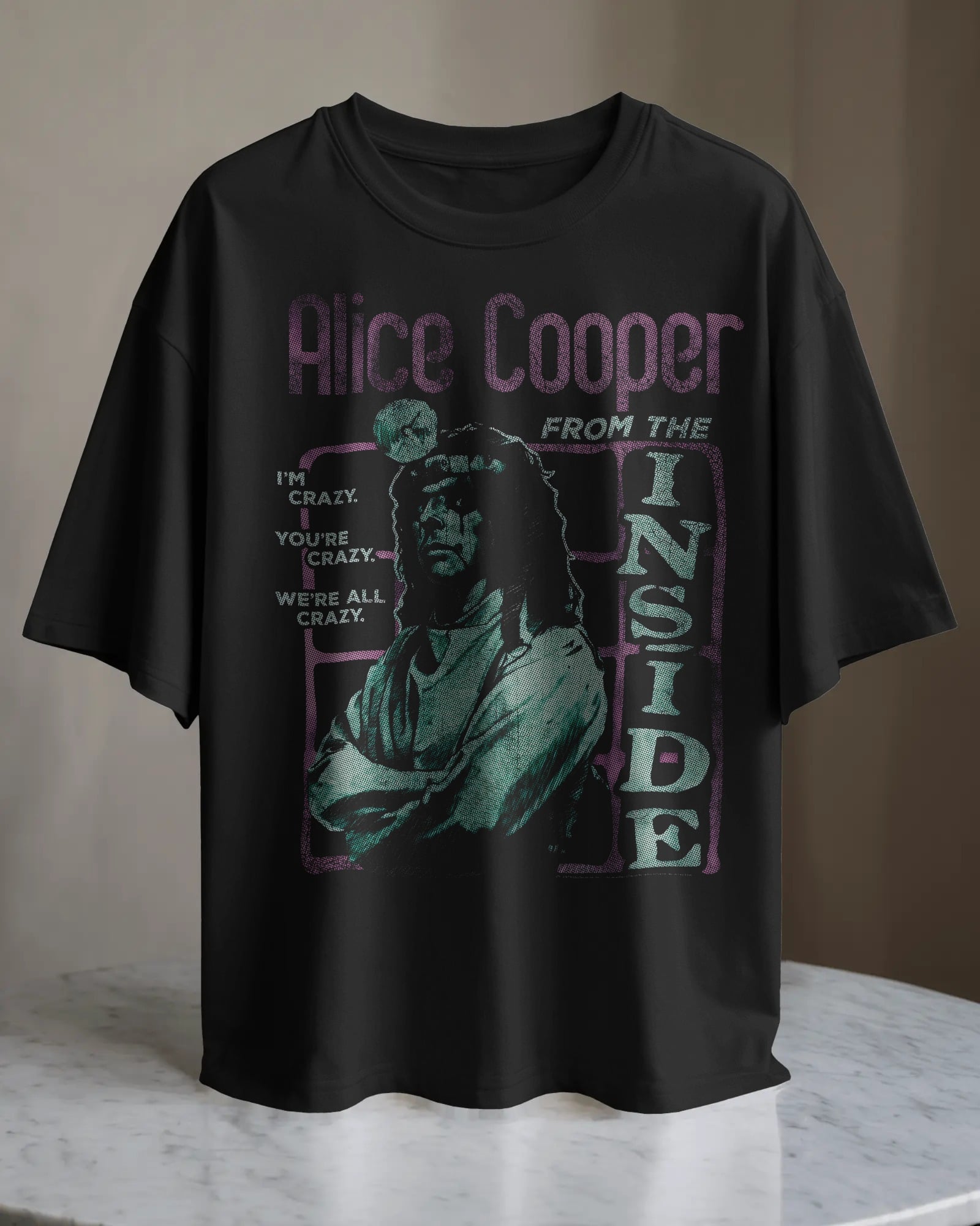 POLO OVERSIZE CANTANTE ALICE COOPER 003 - 1