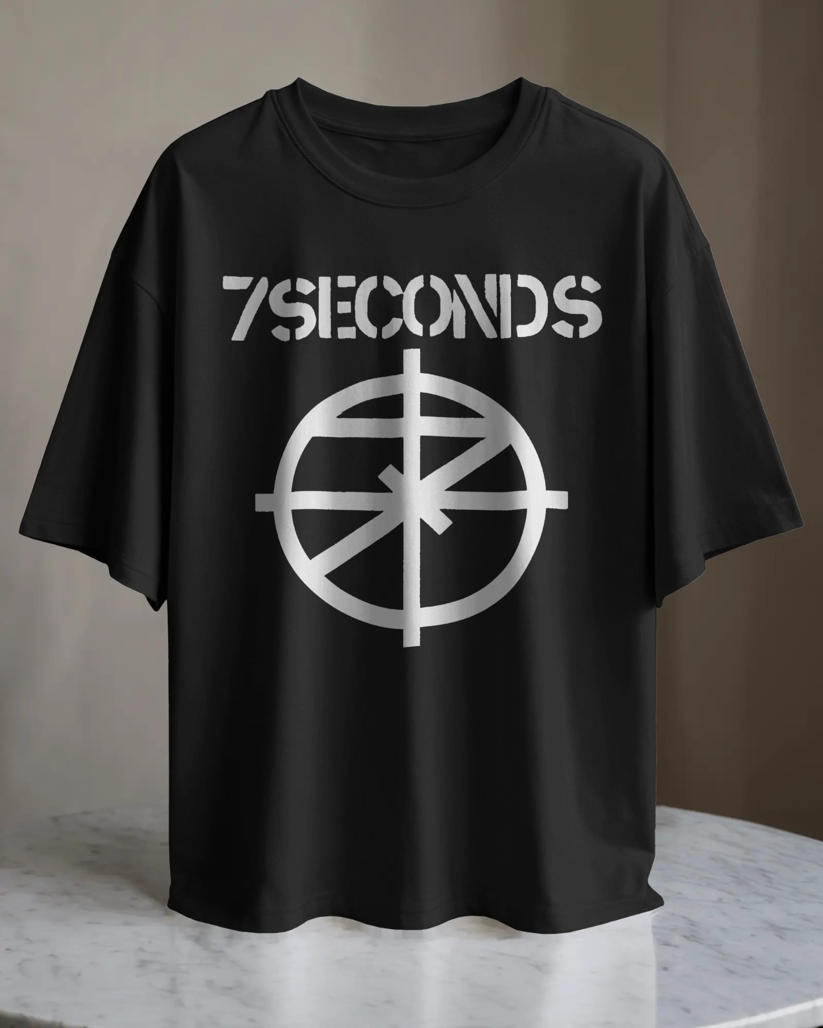 POLO OVERSIZE BANDA DE PUNK 7 SECONDS 002 - 1