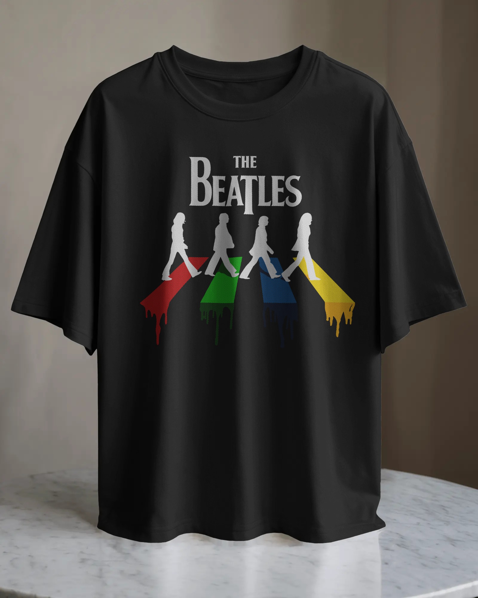 POLO OVERSIZE BANDA DE ROCK THE BEATLES 004 - 1