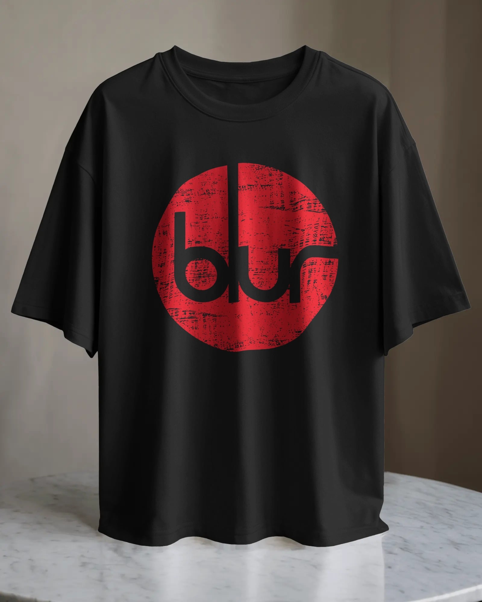POLO OVERSIZE BANDA DE ROCK BLUR 003 - 1