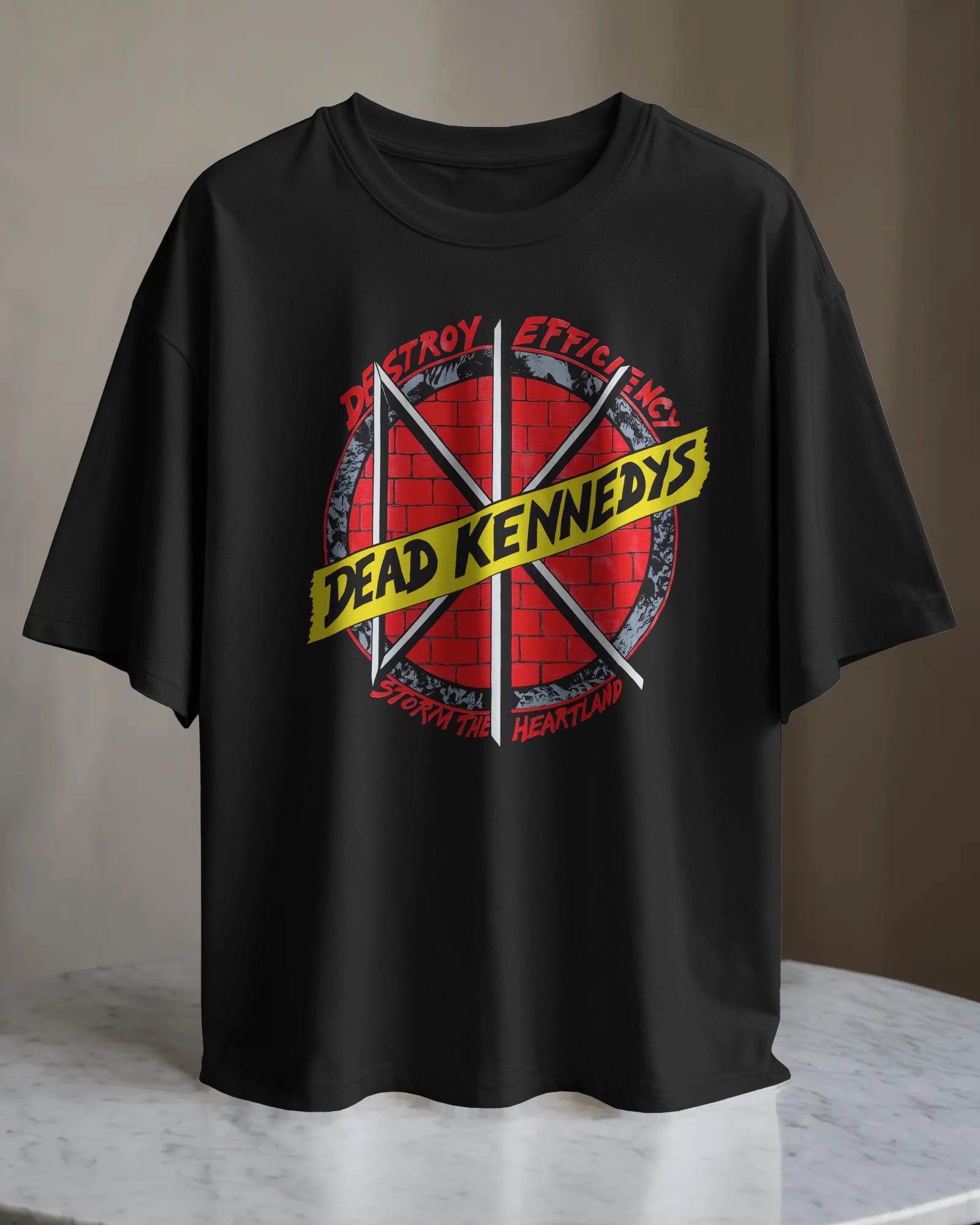 POLO OVERSIZE BANDA DE ROCK DEAD KENNEDYS 003 - 1