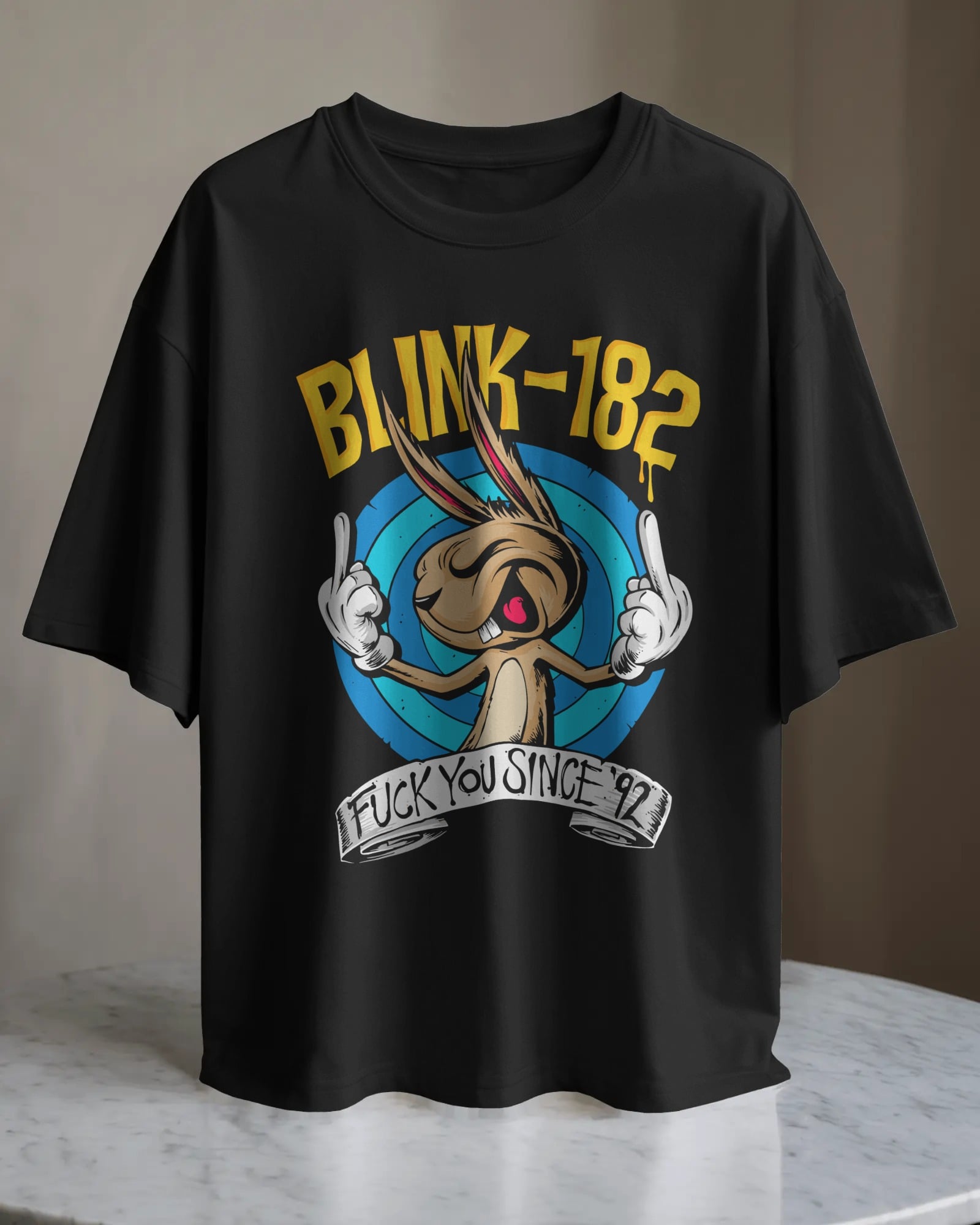 POLO OVERSIZE BANDA DE ROCK BLINK 182 003 - 1