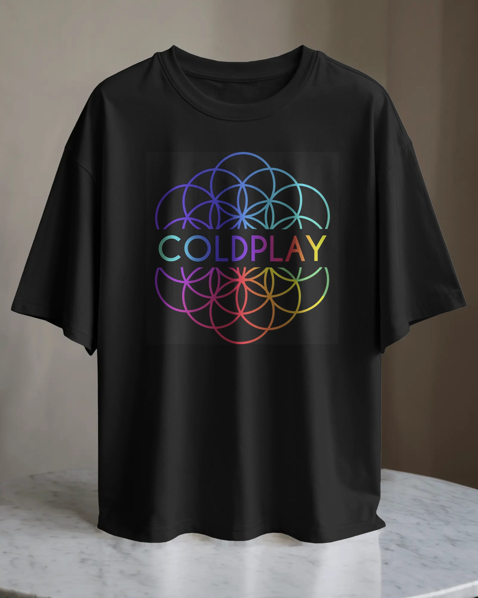 POLO OVERSIZE BANDA DE ROCK COLDPLAY 001 - 1
