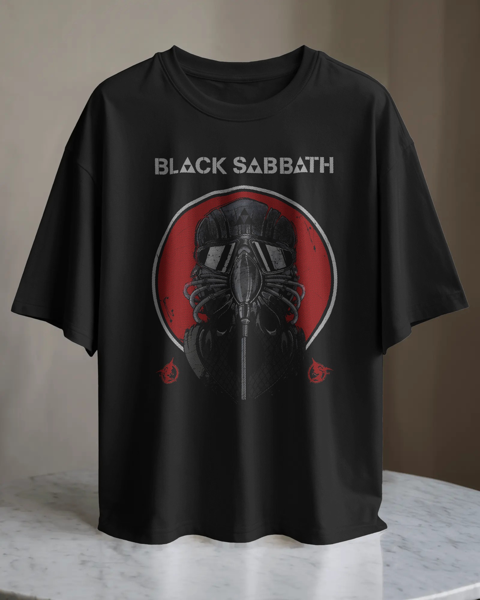POLO OVERSIZE BANDA DE METAL BLACK SABBATH 006 - 1