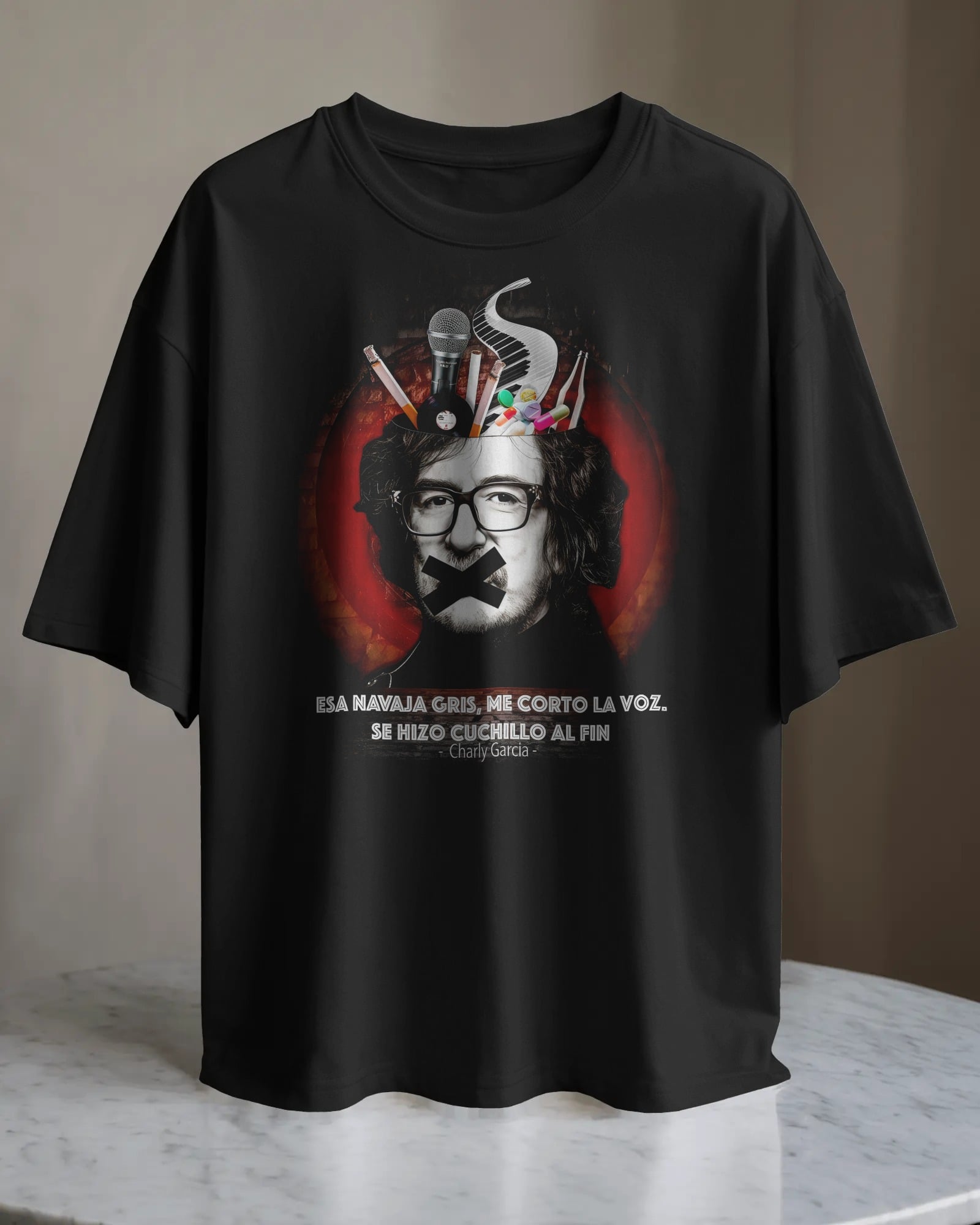 POLO OVERSIZE CANTANTE CHARLY GARCIA 001 - 1