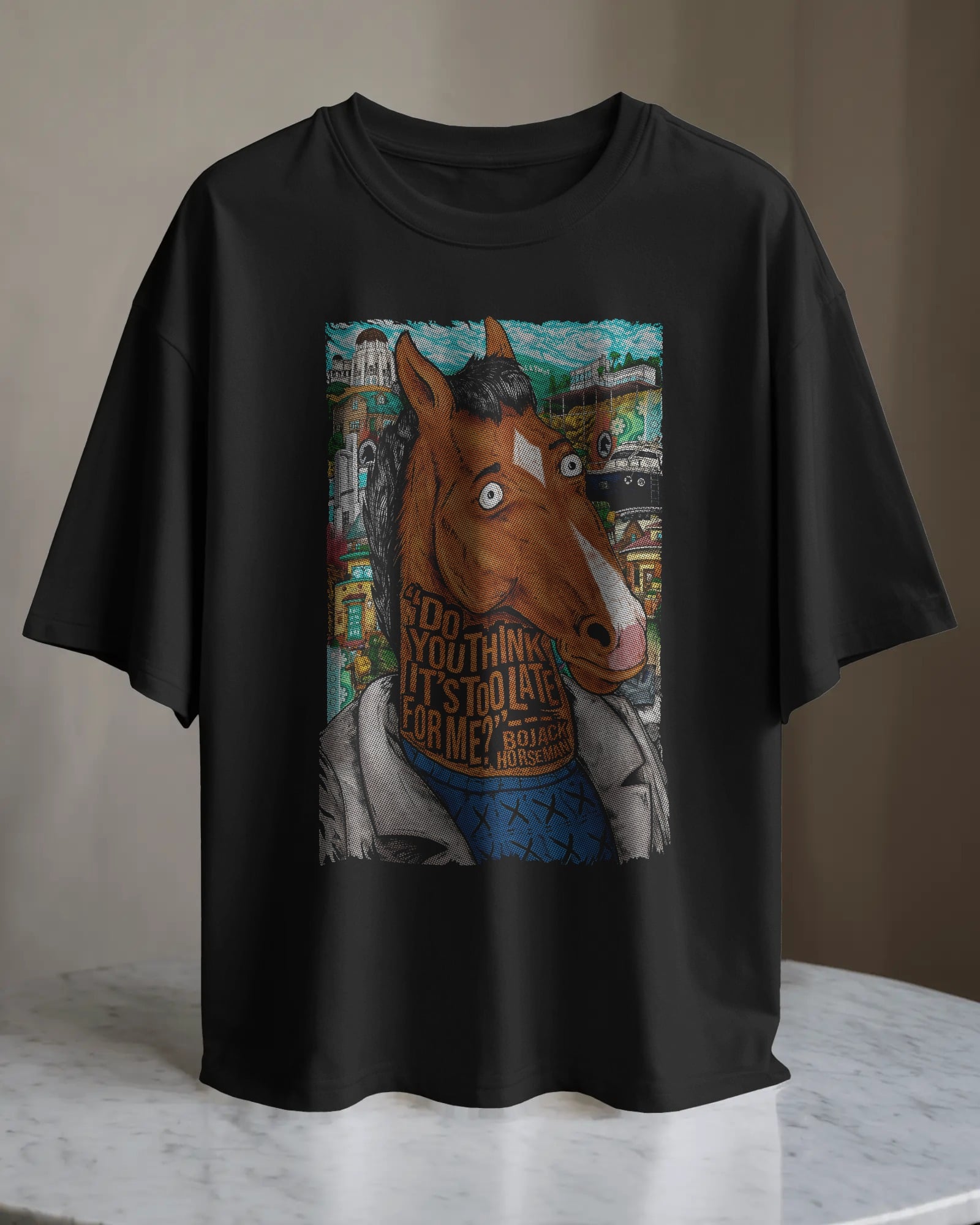 POLO OVERSIZE SERIE BOJACK HORSEMAN 003 - 1