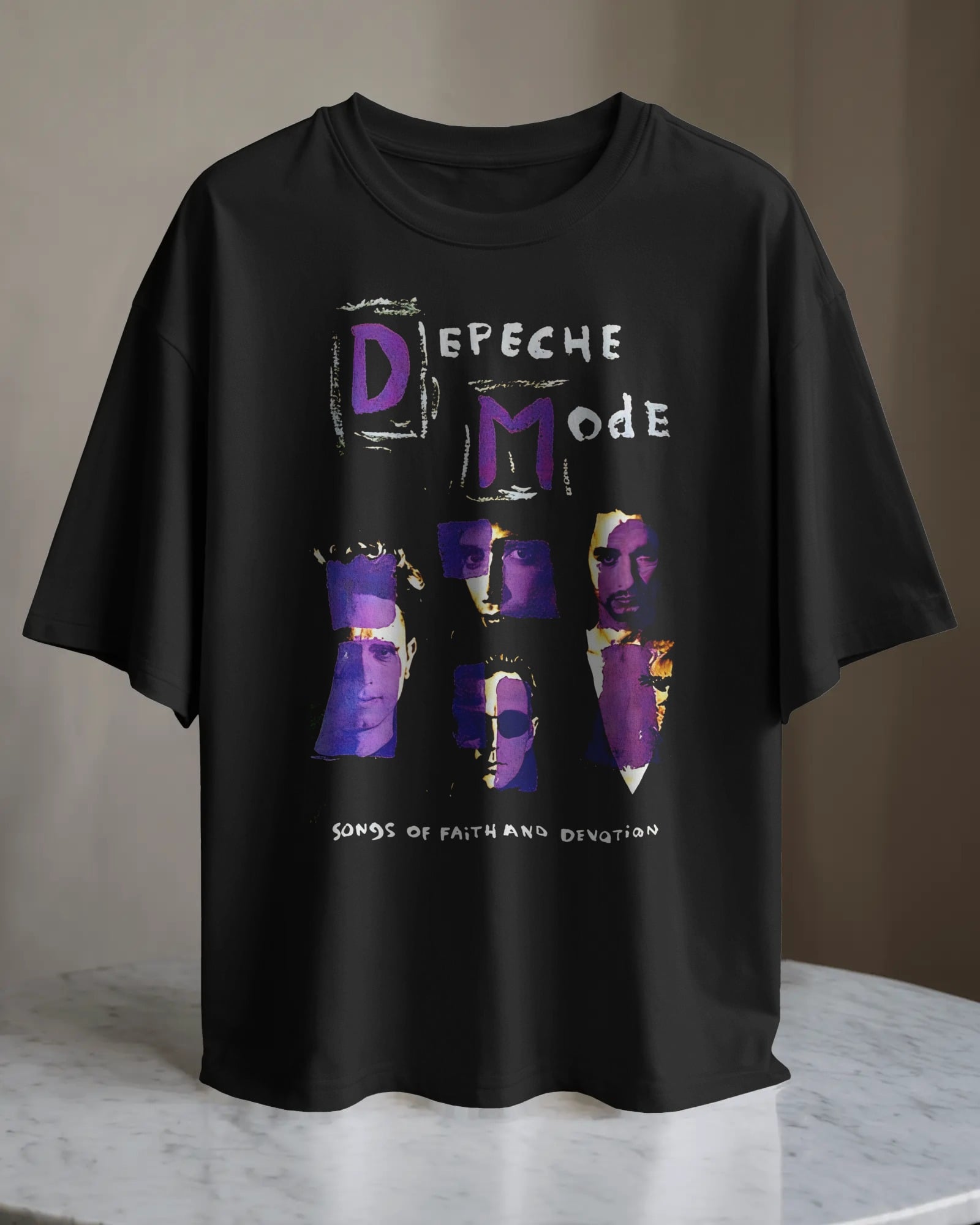 POLO OVERSIZE BANDA DE ROCK DEPECHE MODE 004 - 1
