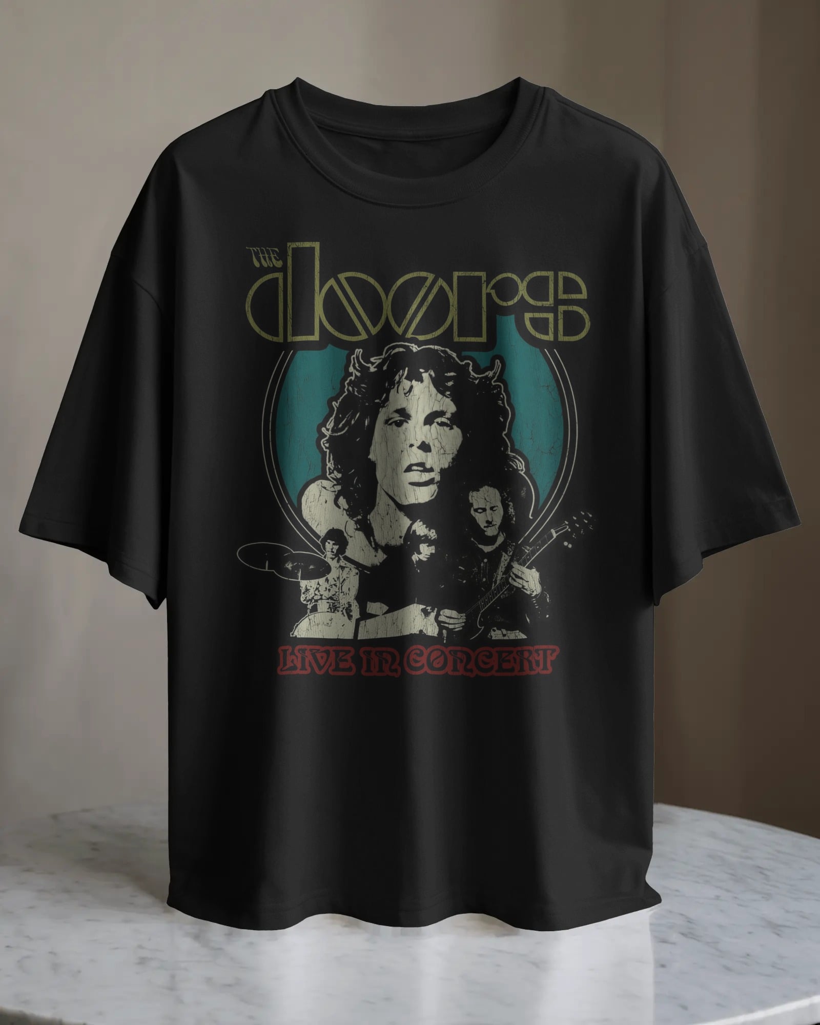 POLO OVERSIZE BANDA DE ROCK THE DOORS 003 - 1