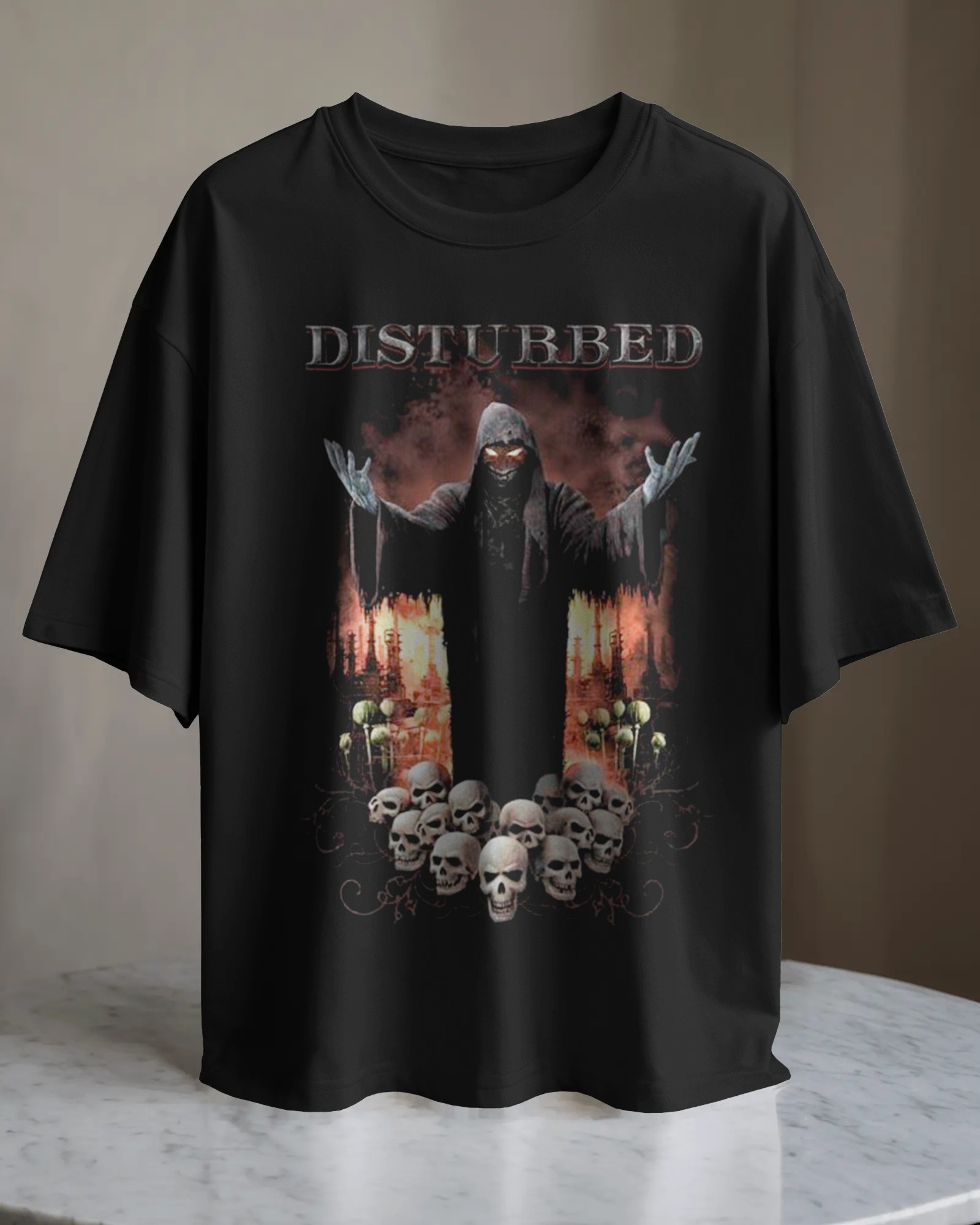 POLO OVERSIZE BANDA DE METAL DISTURBED 003 - 1