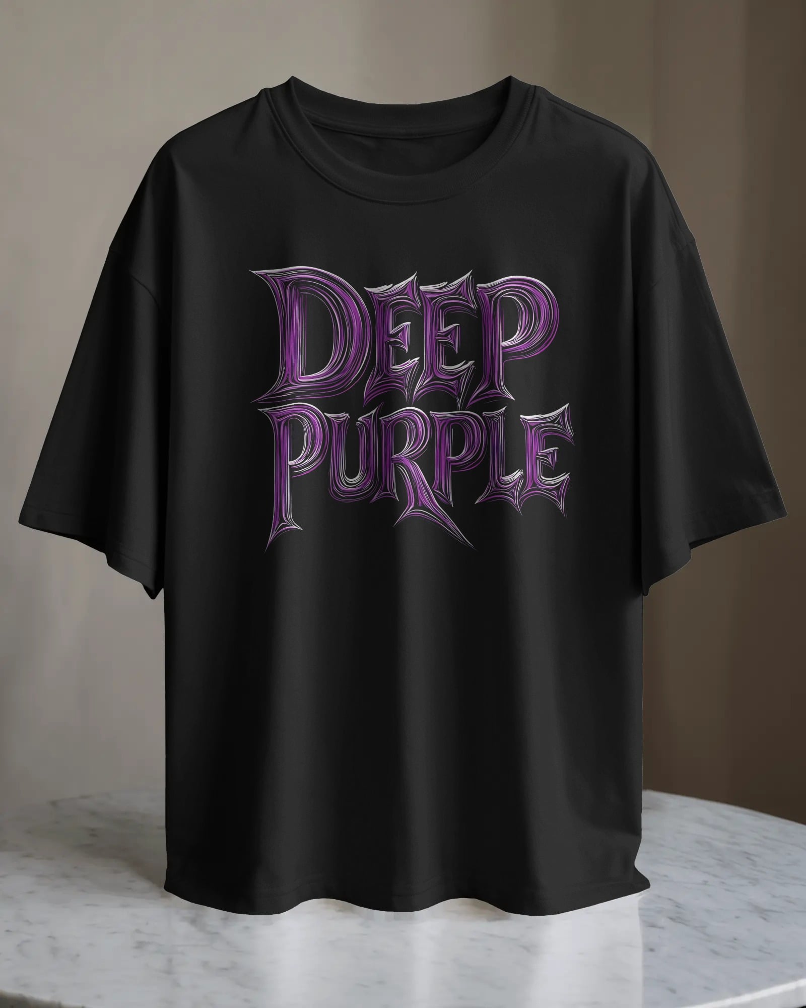 POLO OVERSIZE BANDA DE ROCK DEEP PURPLE 004 - 1