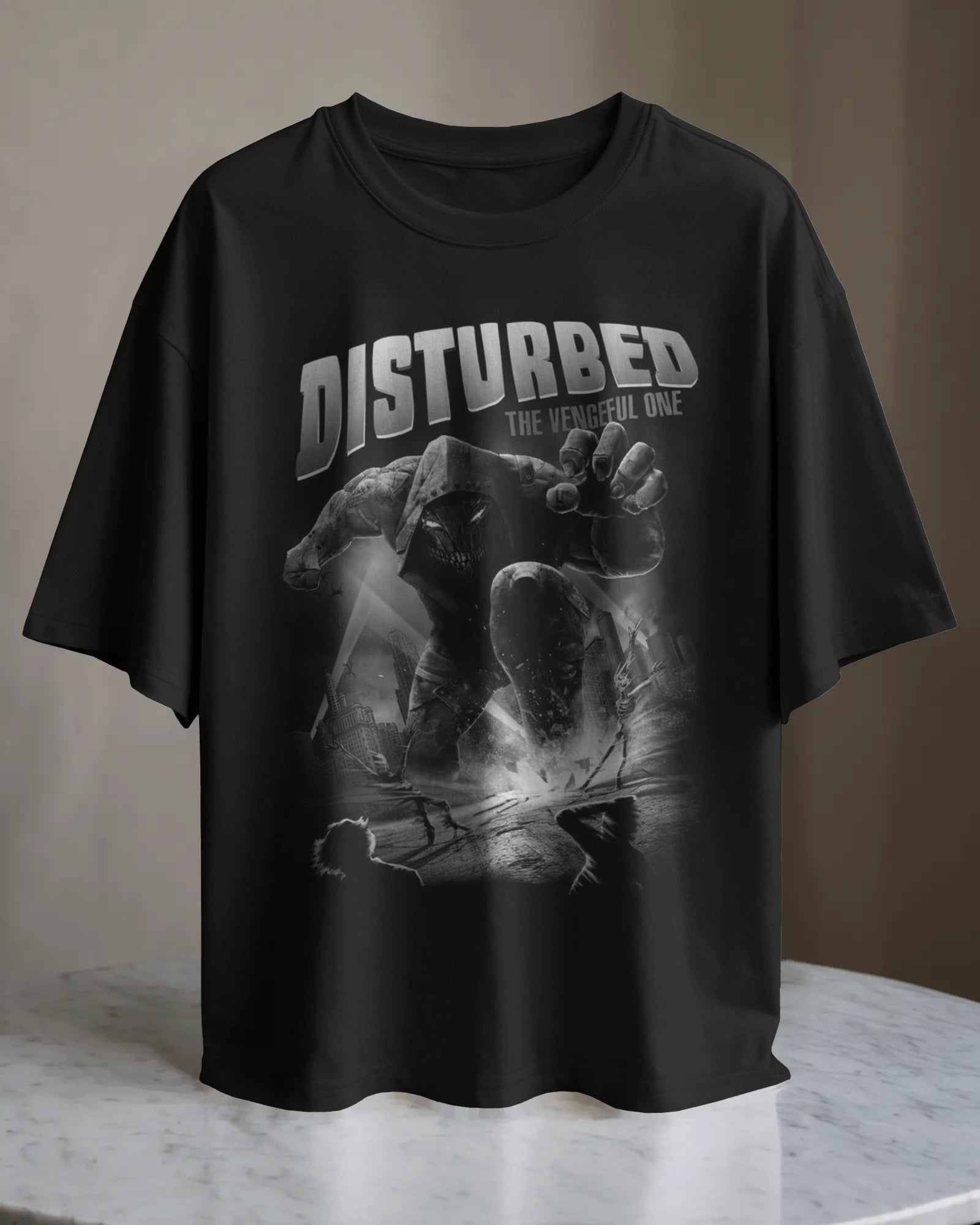 POLO OVERSIZE BANDA DE METAL DISTURBED 005 - 1