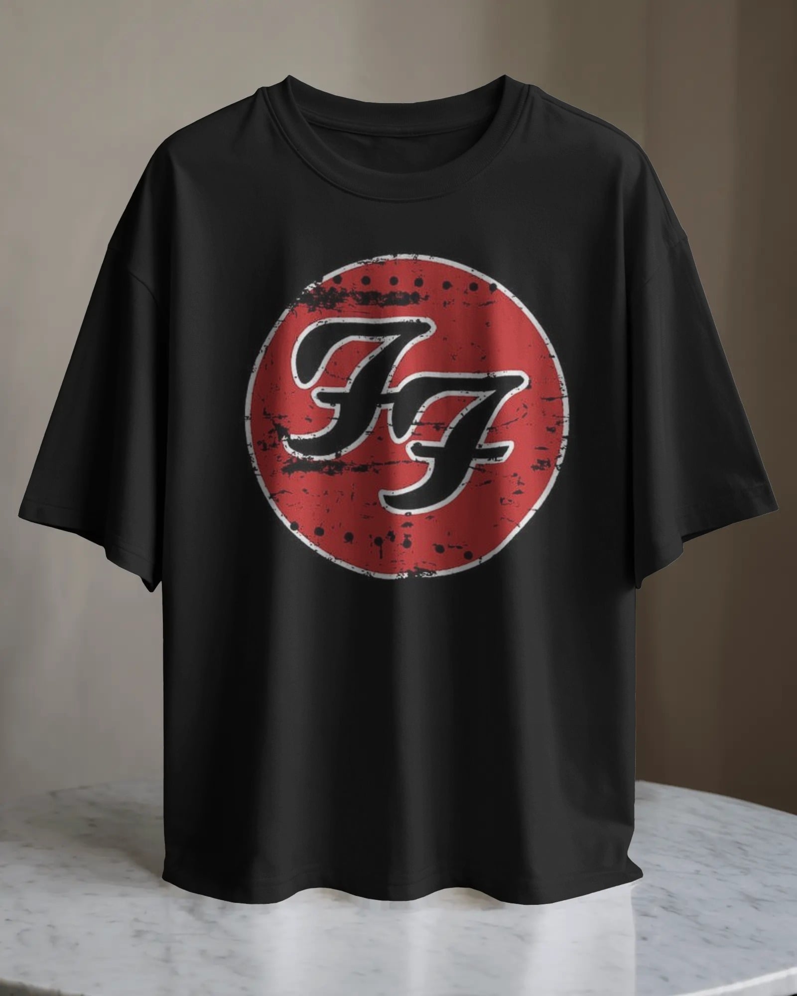 POLO OVERSIZE BANDA DE ROCK FOO FIGHTERS  01 - 1
