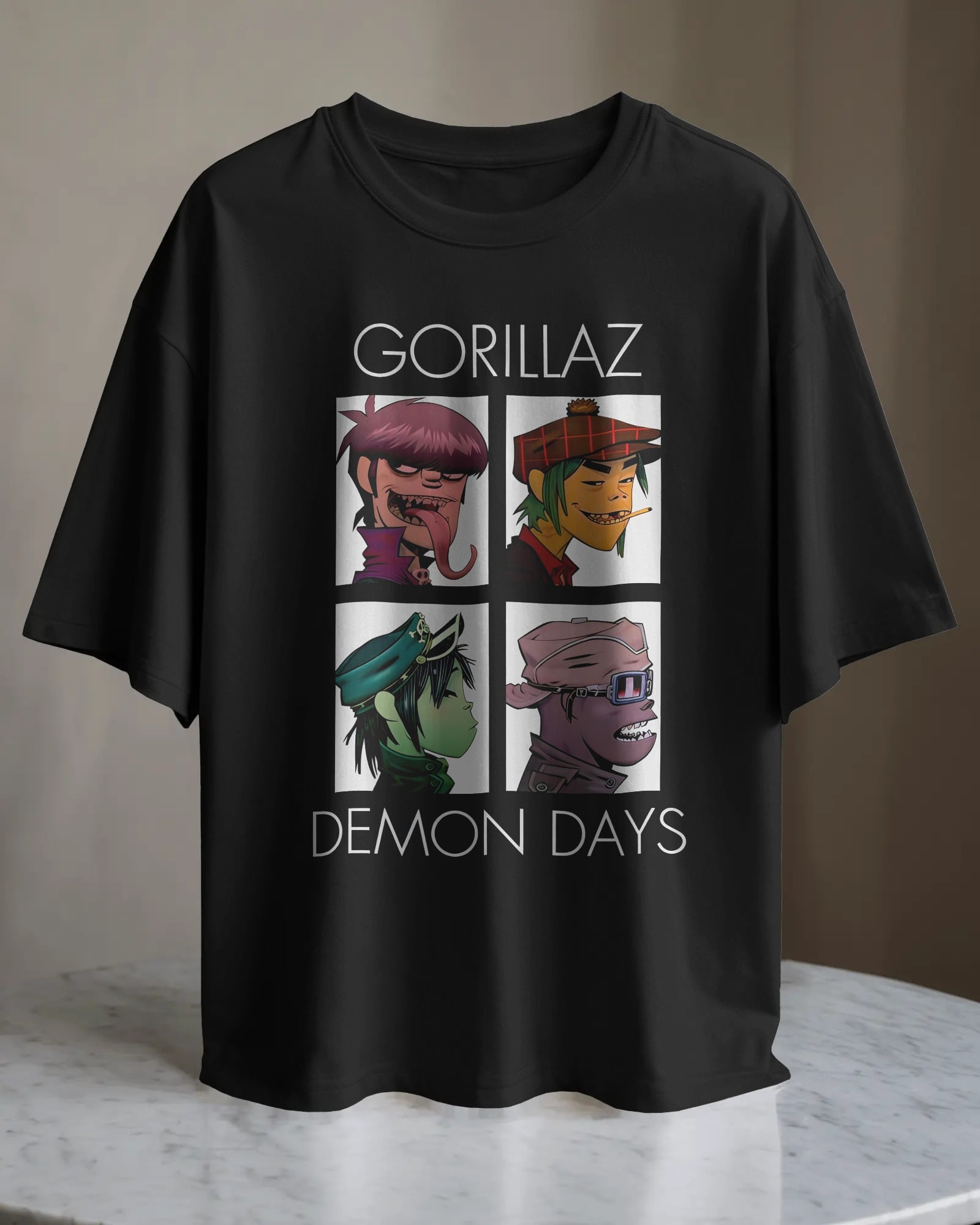 POLO OVERSIZE BANDA GORILLAZ 01 - 1