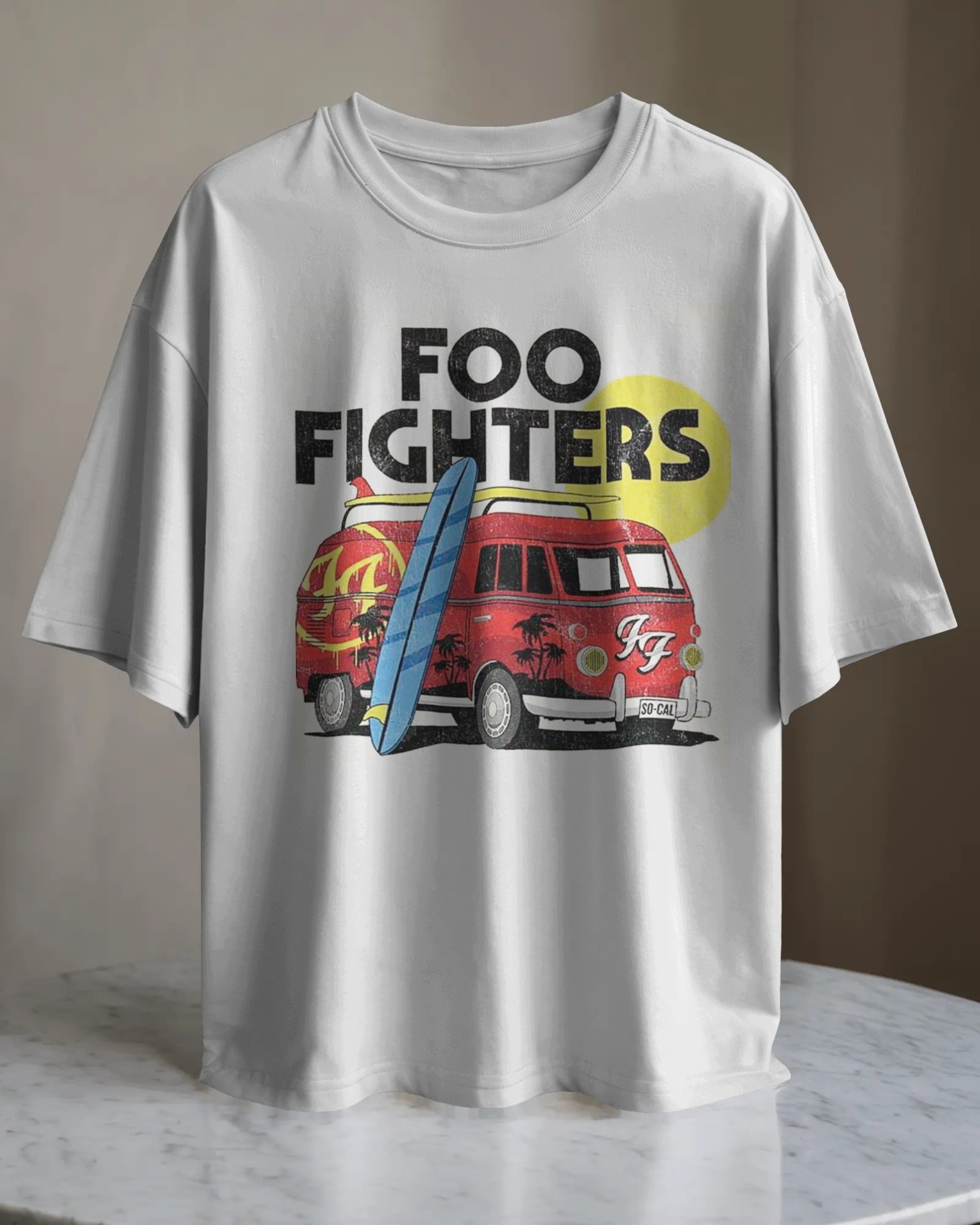 POLO OVERSIZE BANDA DE ROCK FOO FIGHTERS  05 - 1