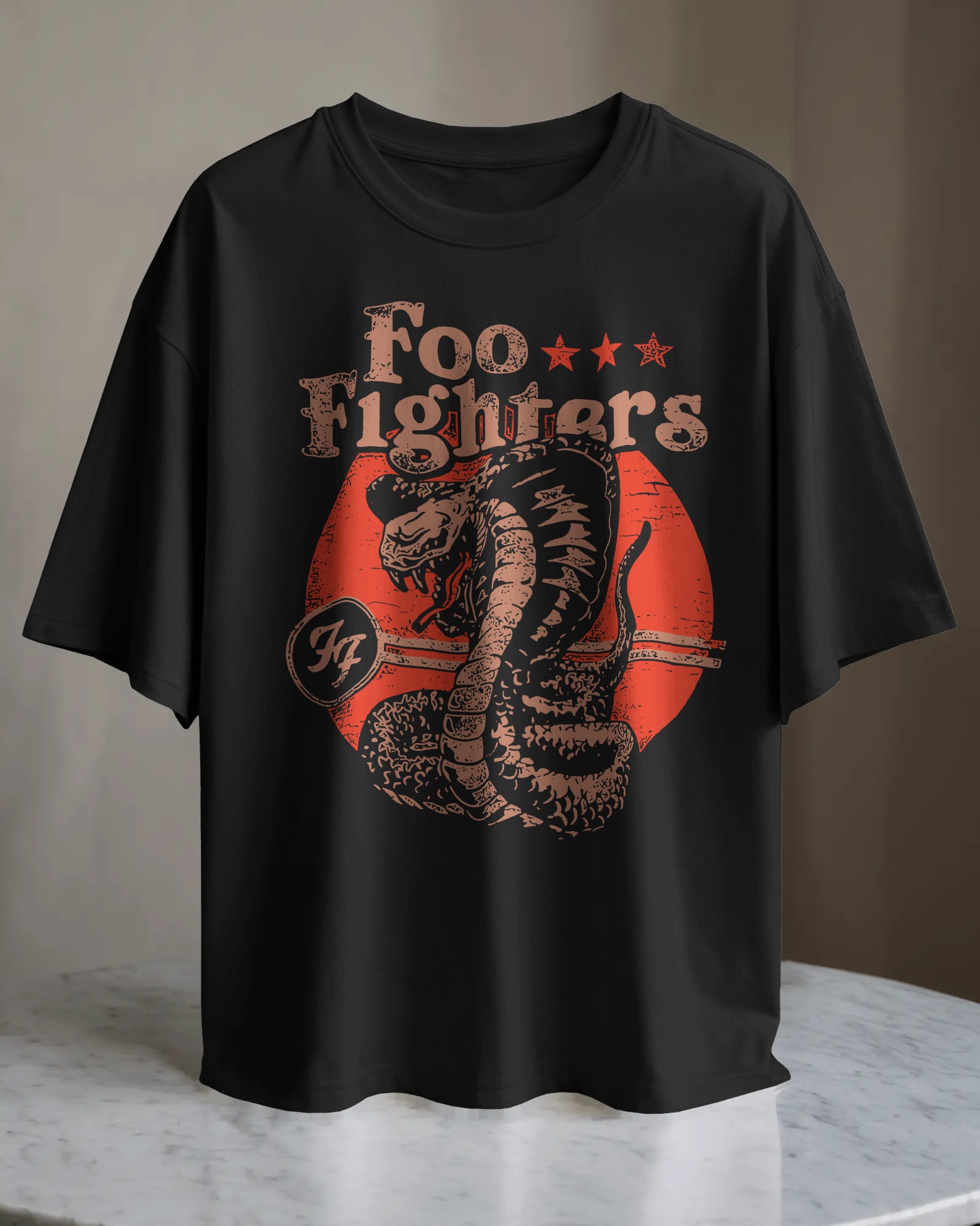 POLO OVERSIZE BANDA DE ROCK FOO FIGHTERS 04 - 1