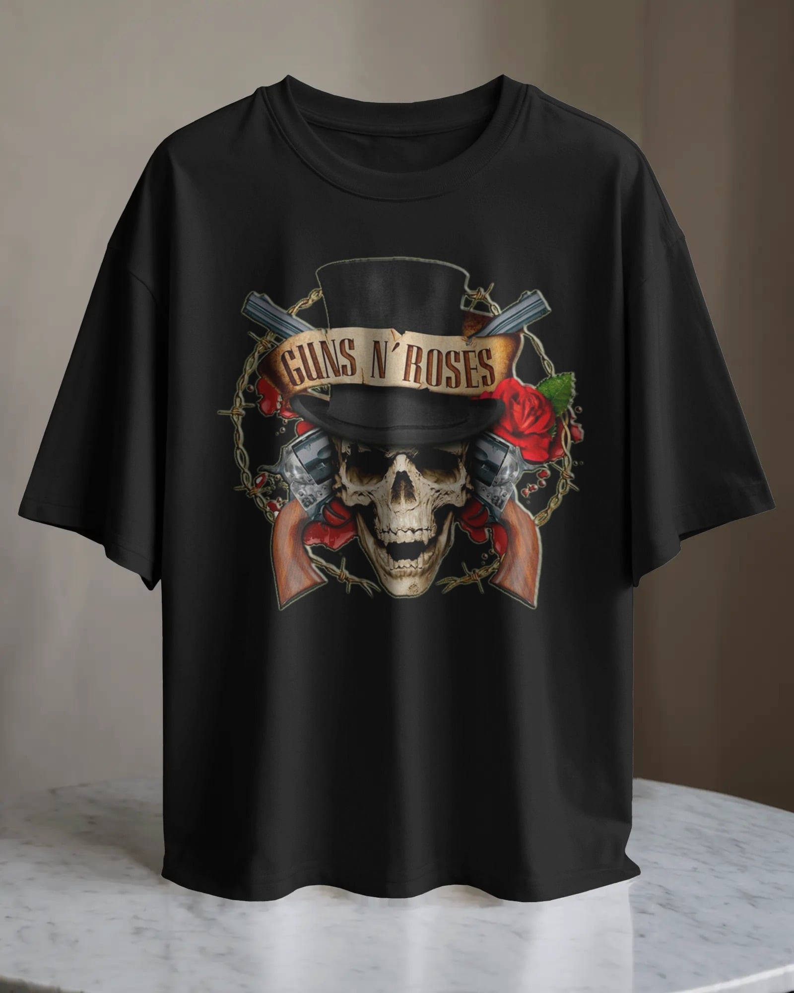 POLO OVERSIZE BANDA DE ROCK GUNS N ROSES 02 - 1