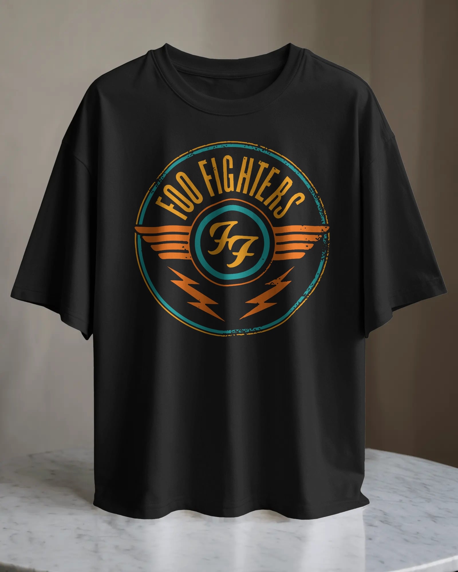 POLO OVERSIZE BANDA DE ROCK FOO FIGHTERS  02 - 1