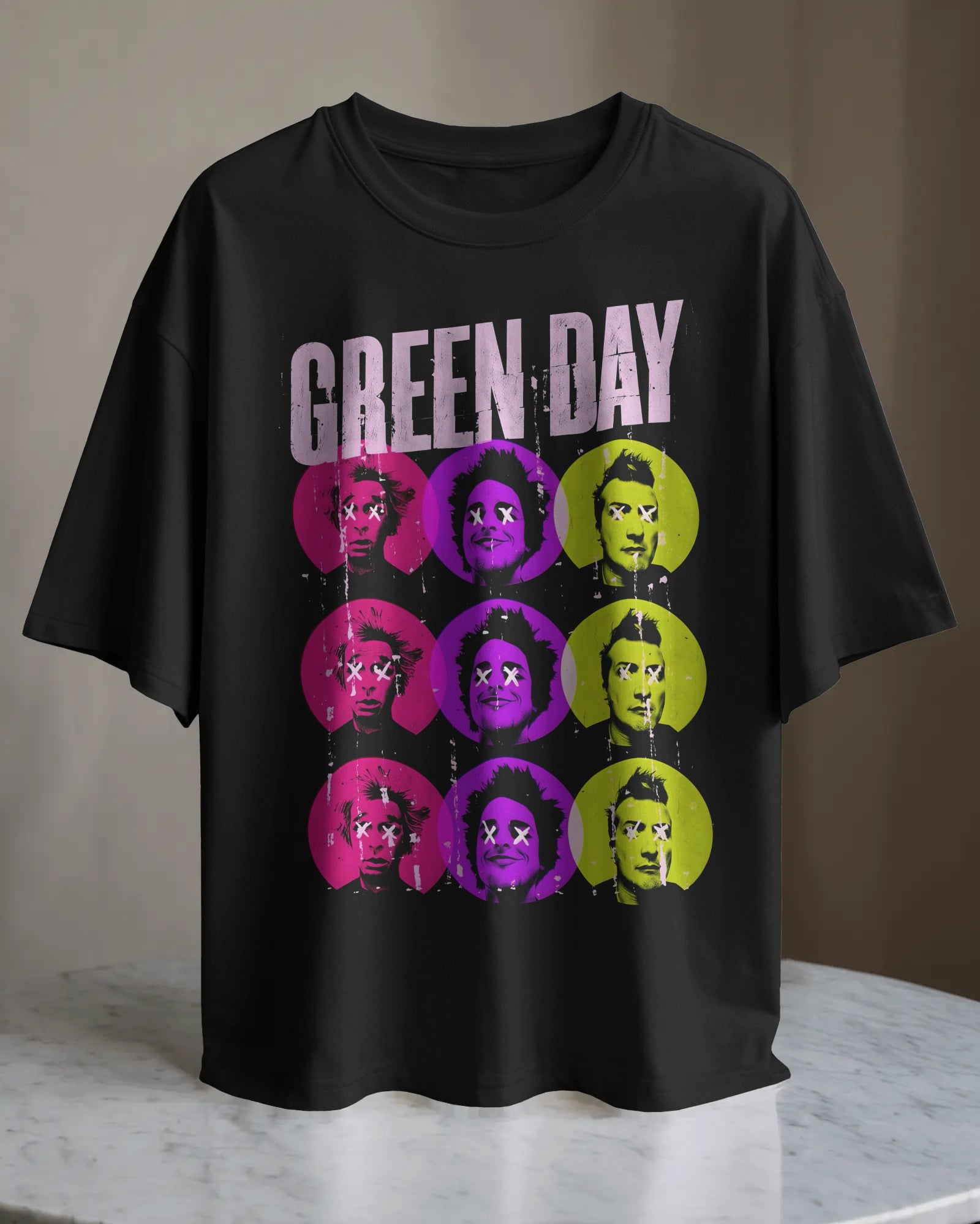 POLO OVERSIZE BANDA PUNK ROCK GREEN DAY 07 - 1
