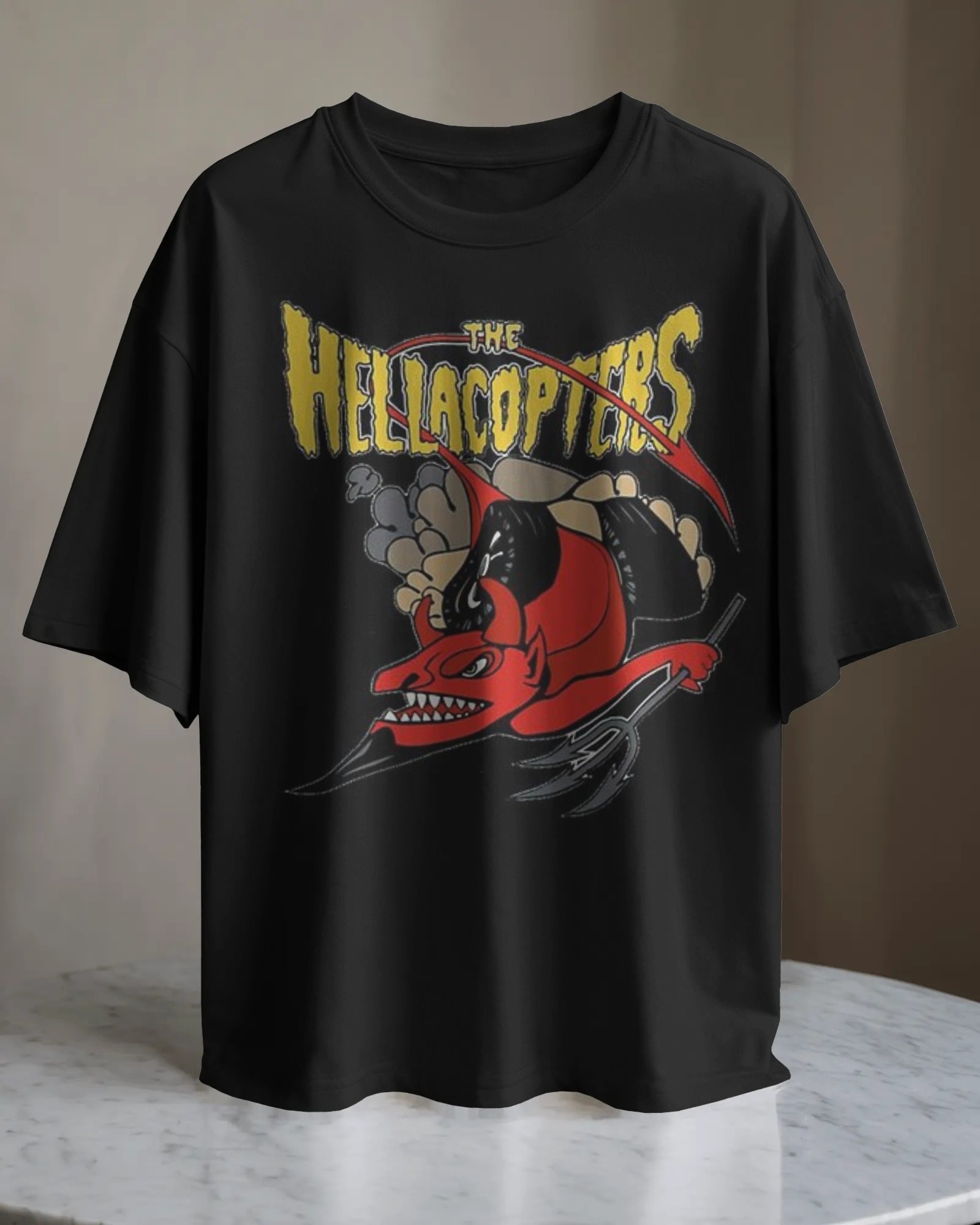 POLO OVERSIZE BANDA DE ROCK HELLACOPTERS 02 - 1