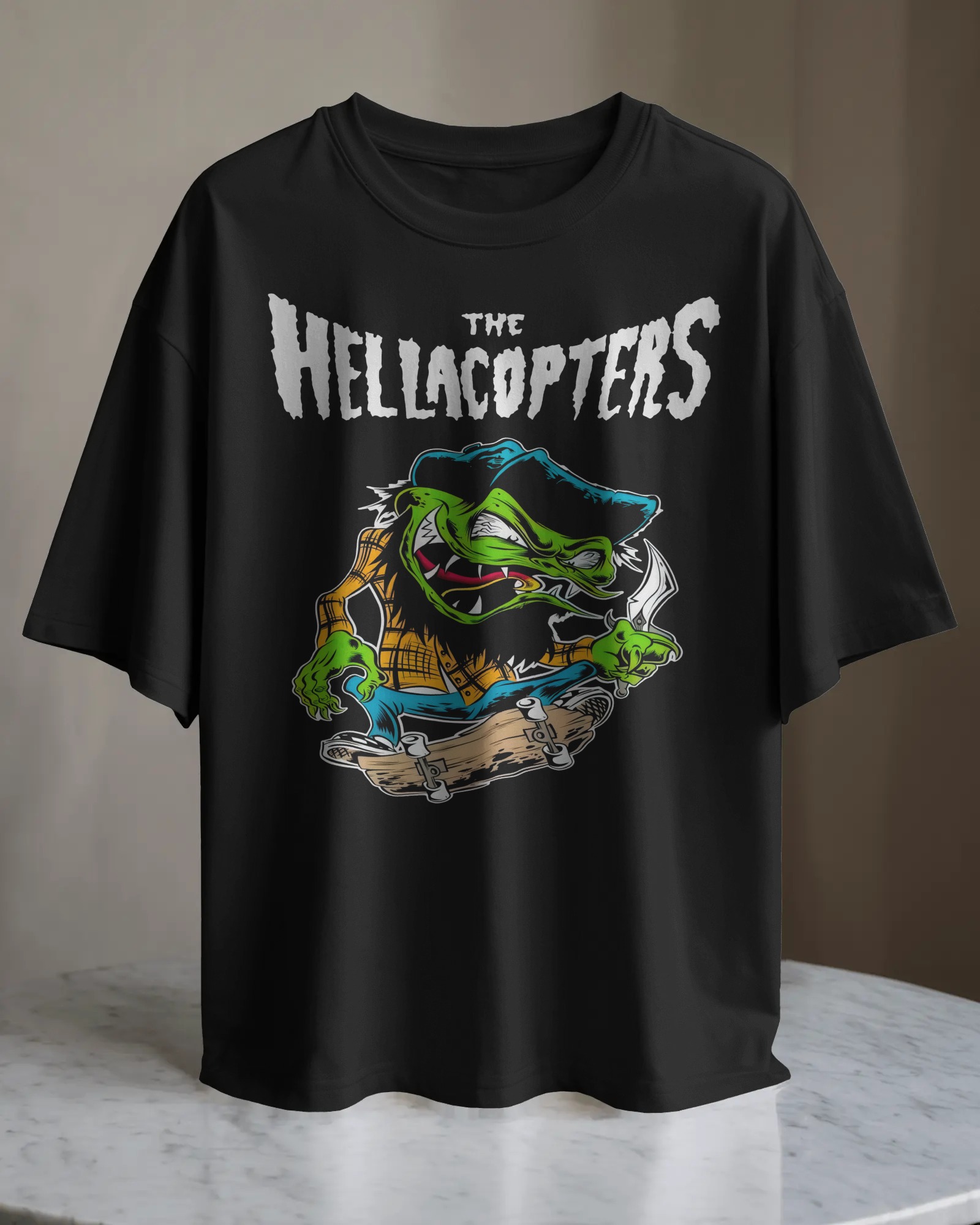 POLO OVERSIZE BANDA DE ROCK HELLACOPTERS 05 - 1