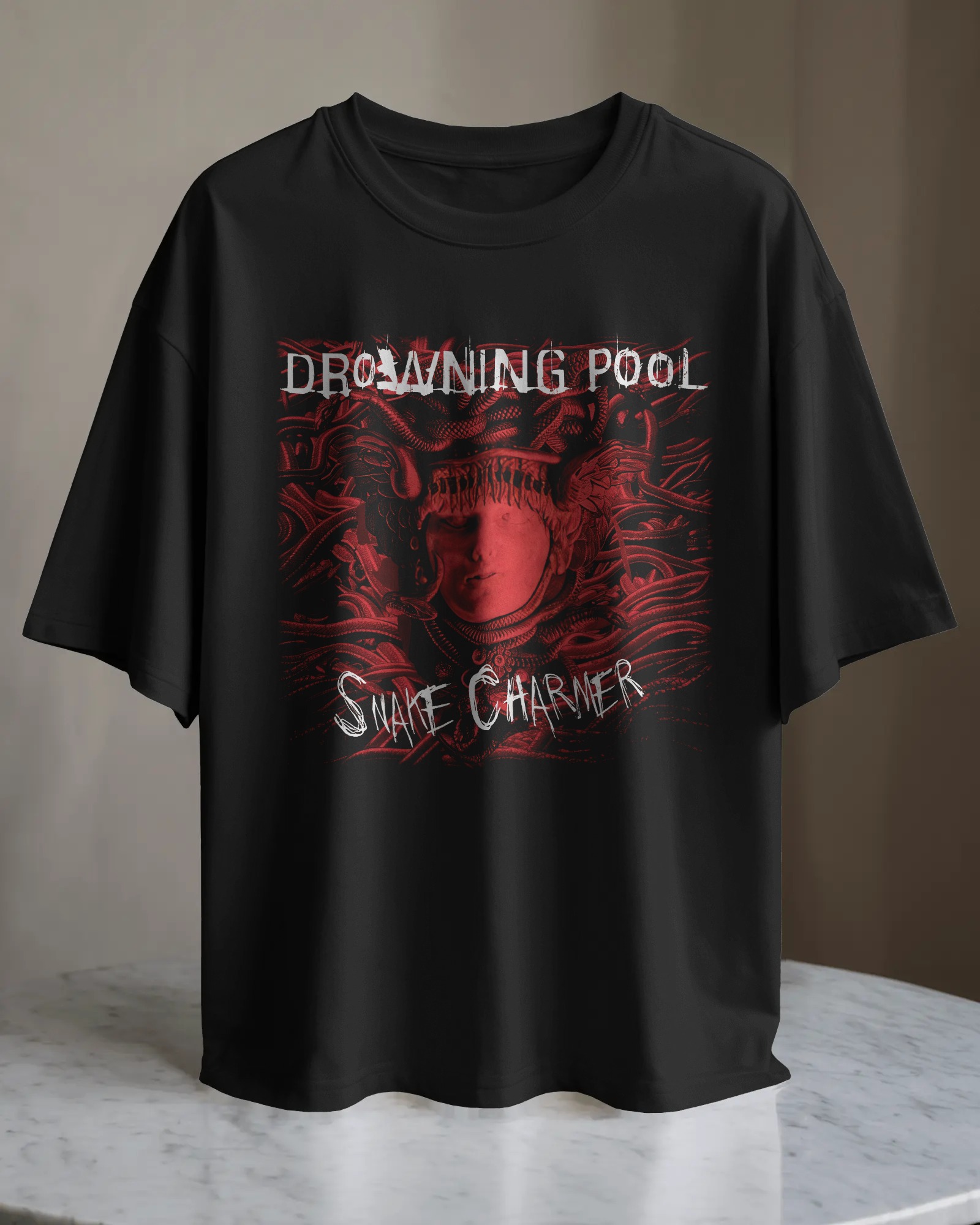 POLO OVERSIZE BANDA DE ROCK DROWNING POOL 02 - 1