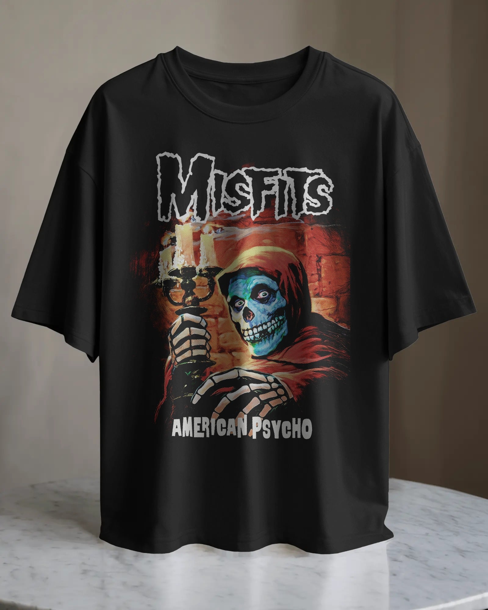 POLO OVERSIZE BANDA MISFITS 011 - 1