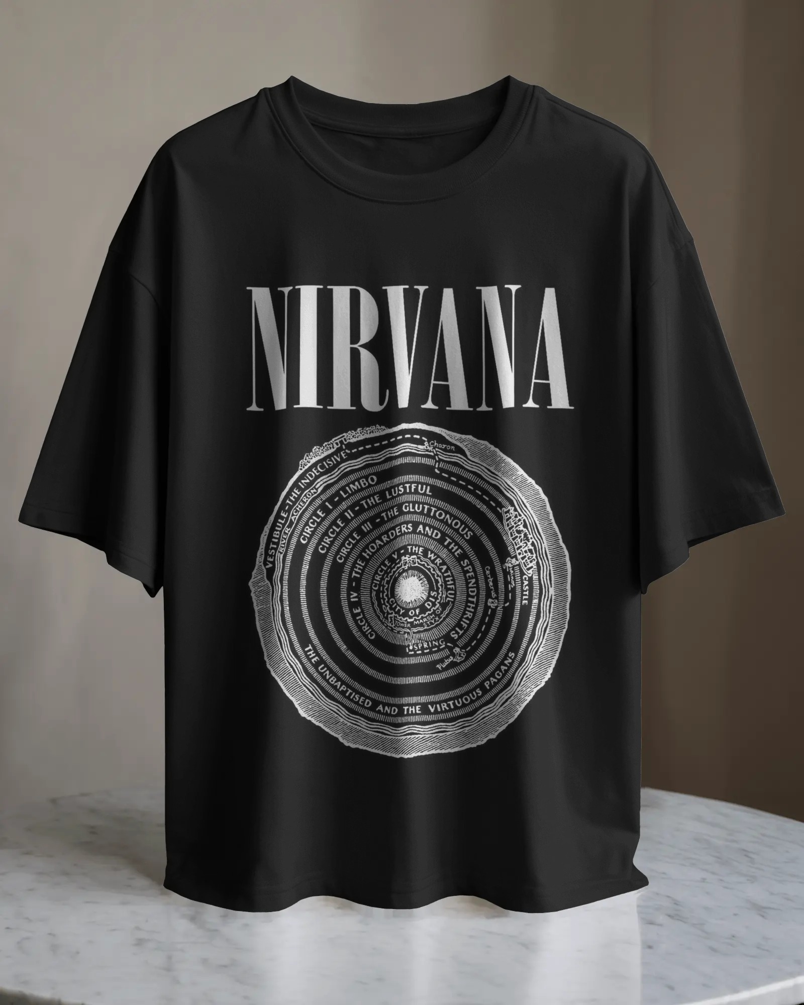 POLO OVERSIZE BANDA DE ROCK NIRVANA 05 - 1