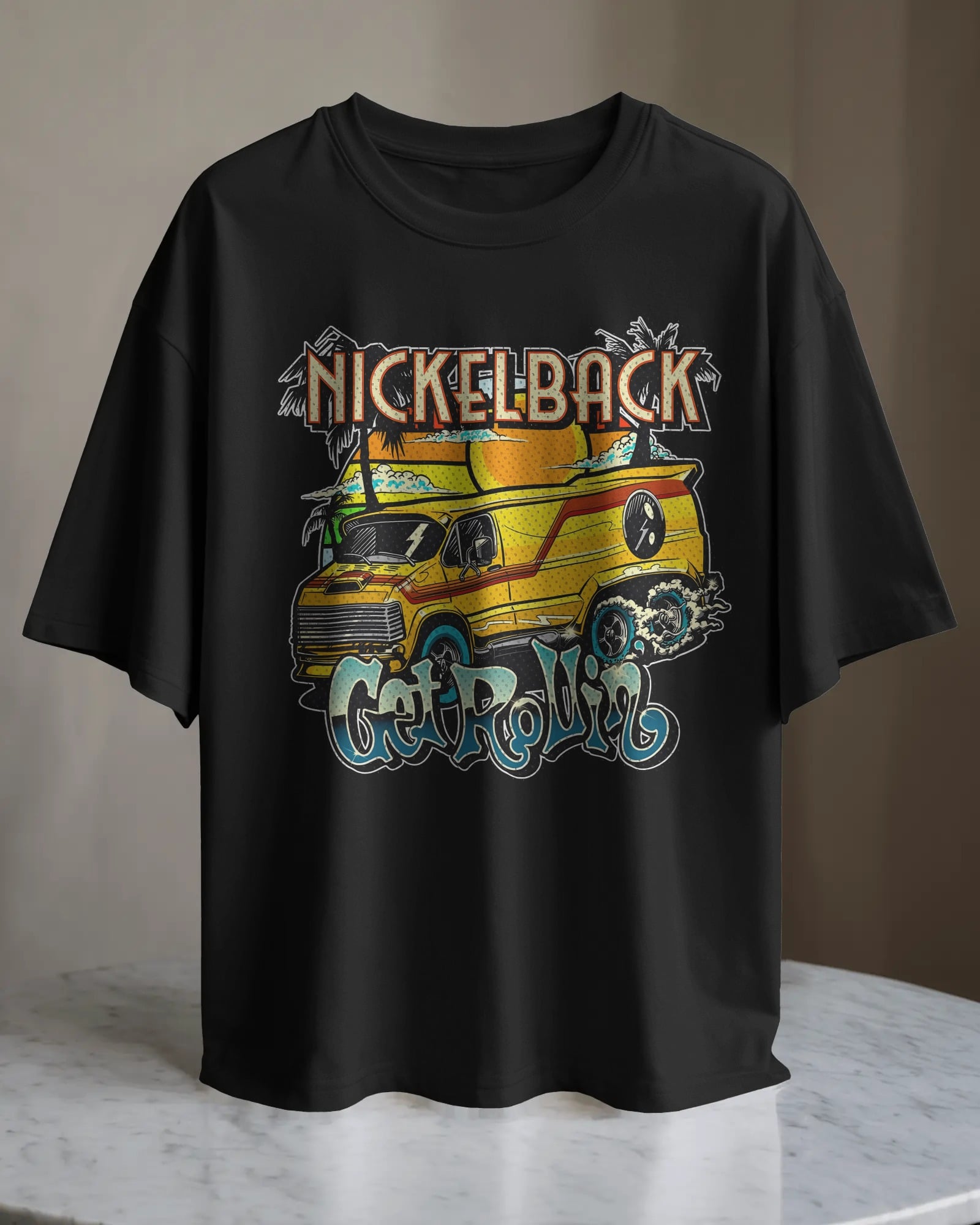 POLO OVERSIZE BANDA DE ROCK NICKELBACK 05 - 1
