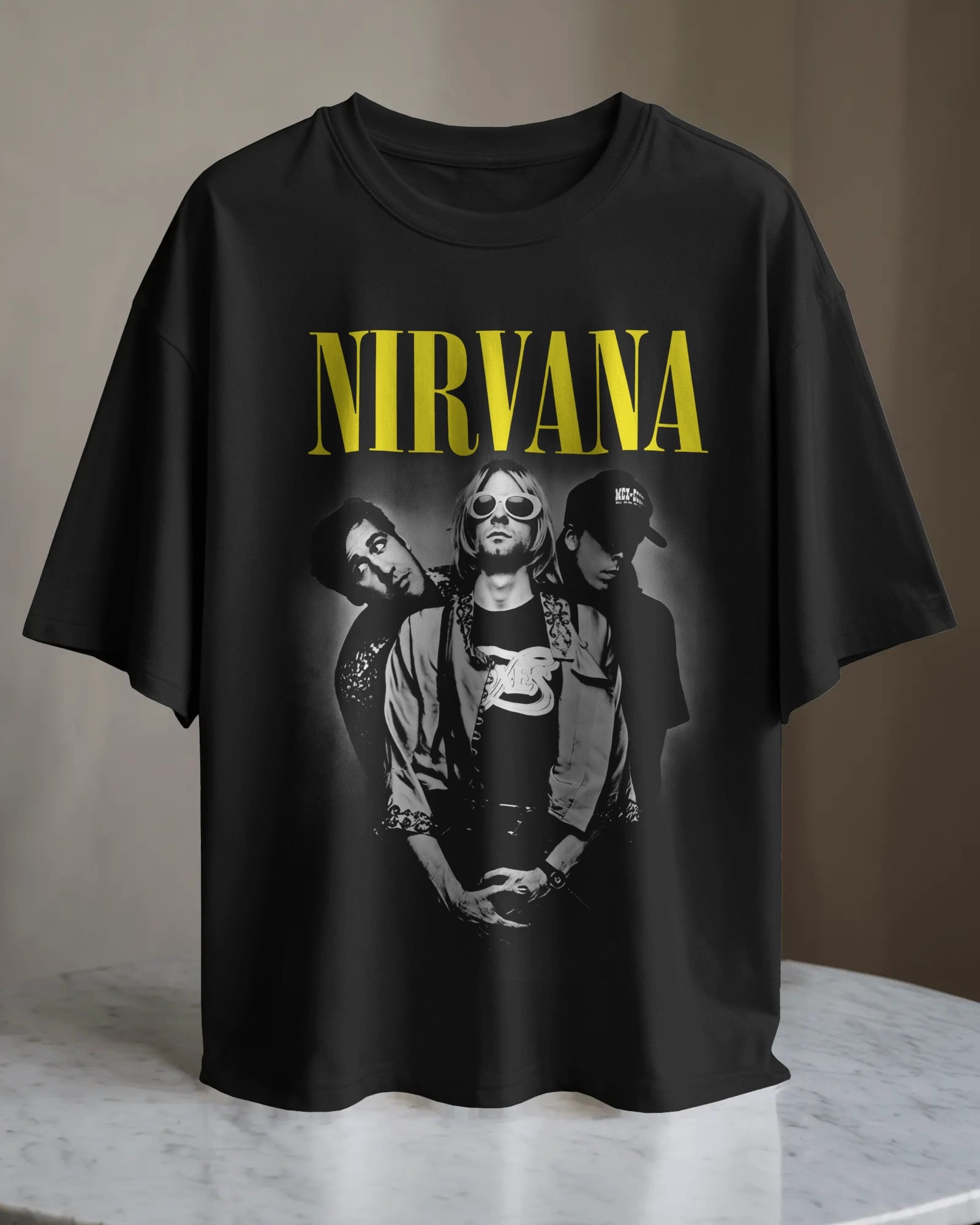POLO OVERSIZE BANDA DE ROCK NIRVANA 02 - 1
