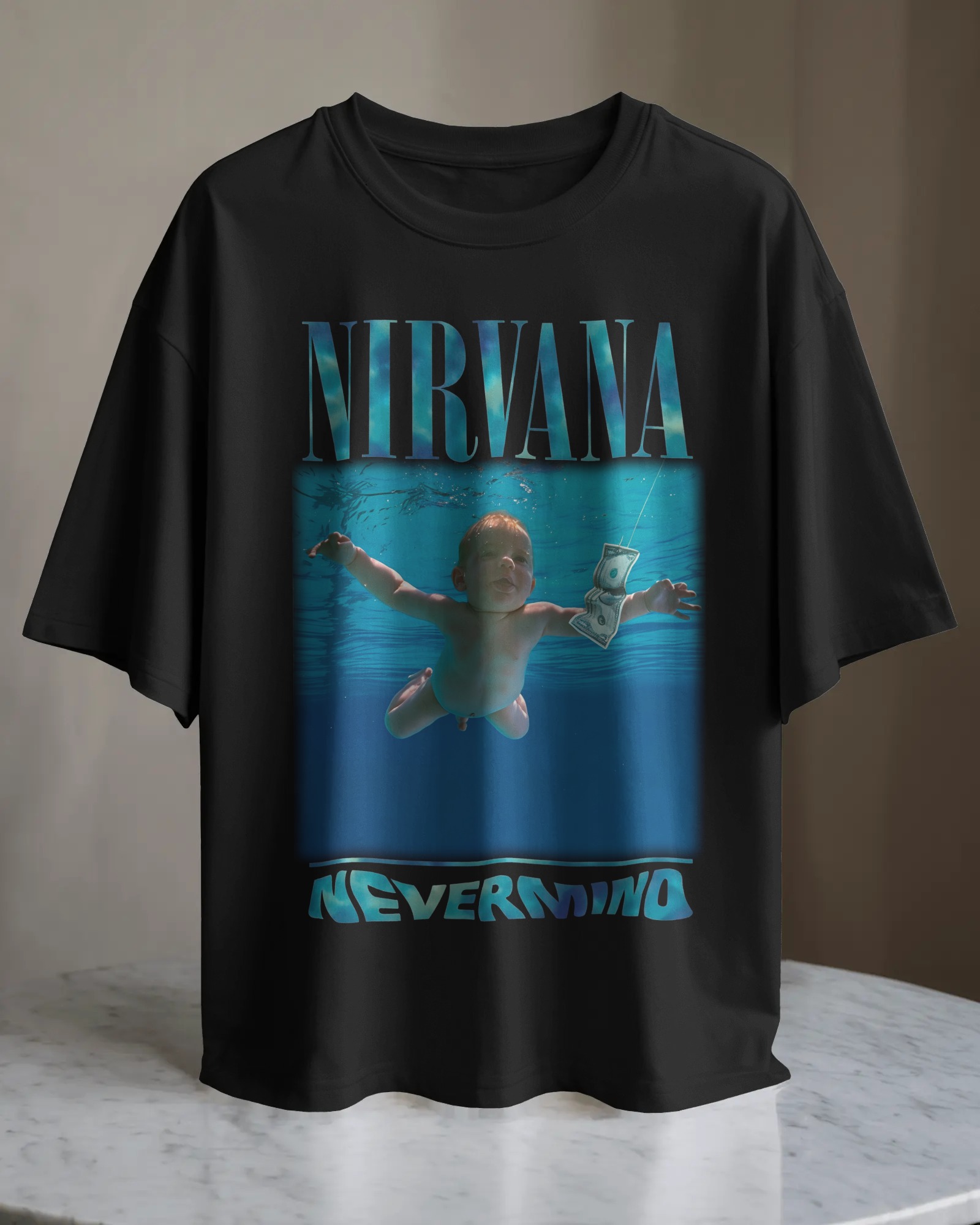 POLO OVERSIZE BANDA DE ROCK NIRVANA 04 - 1