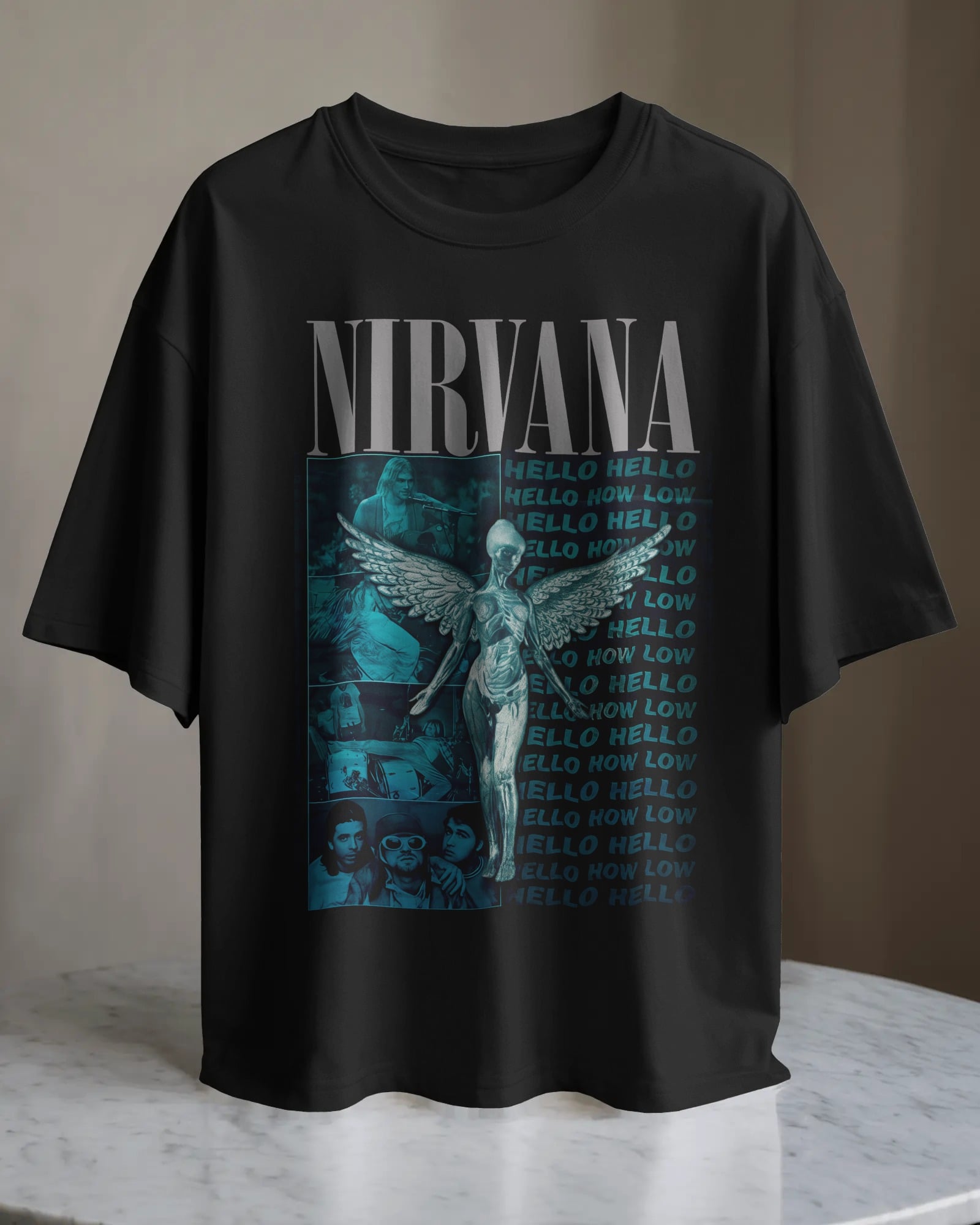 POLO OVERSIZE BANDA DE ROCK NIRVANA 06 - 1