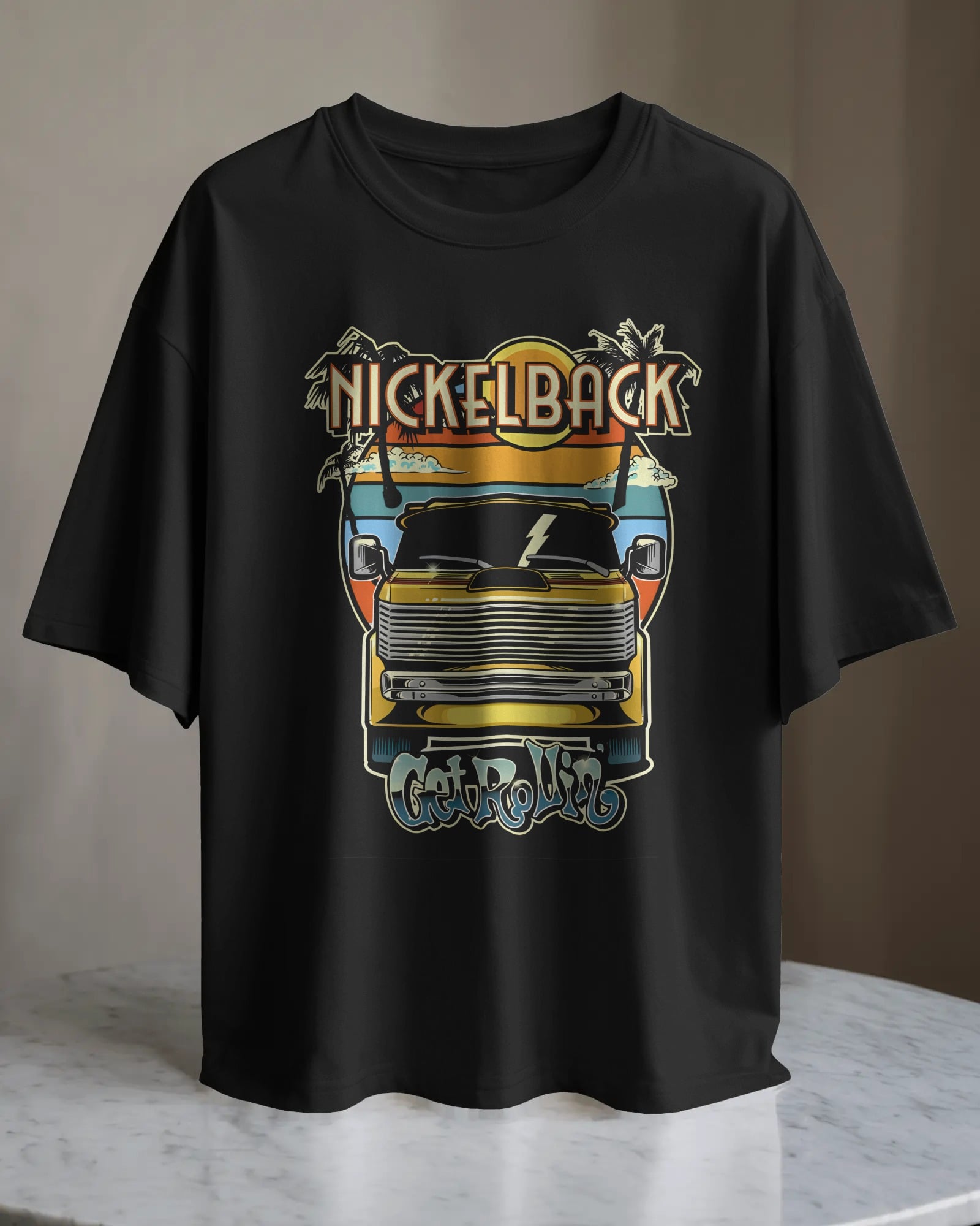 POLO OVERSIZE BANDA DE ROCK NICKELBACK 07 - 1