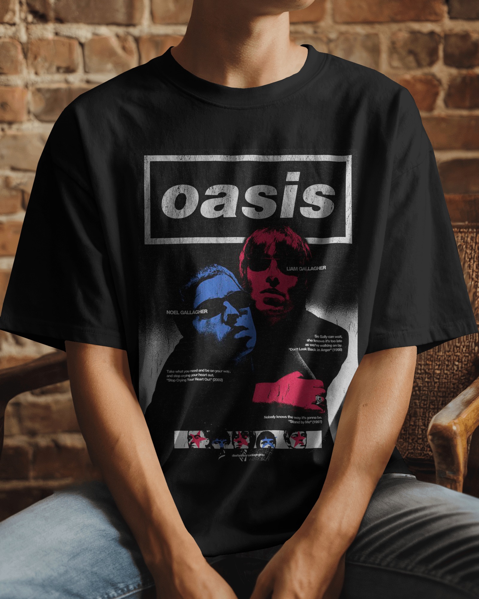 POLO REGULAR FIT BANDA DE ROCK OASIS 014 - 1