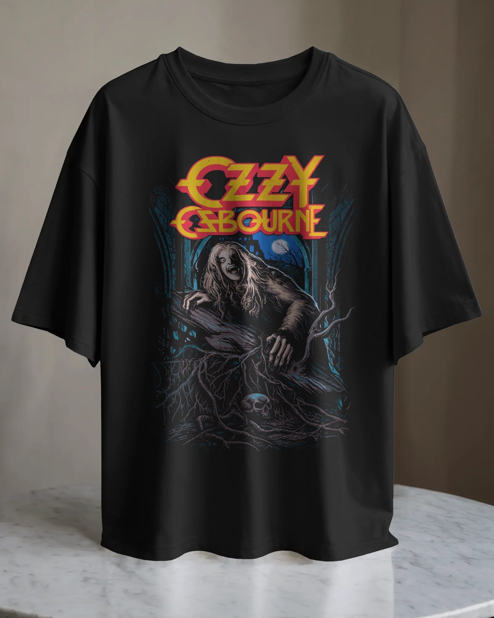 POLO OVERSIZE CANTANTE OZZY OSBOURNE 015 - 1
