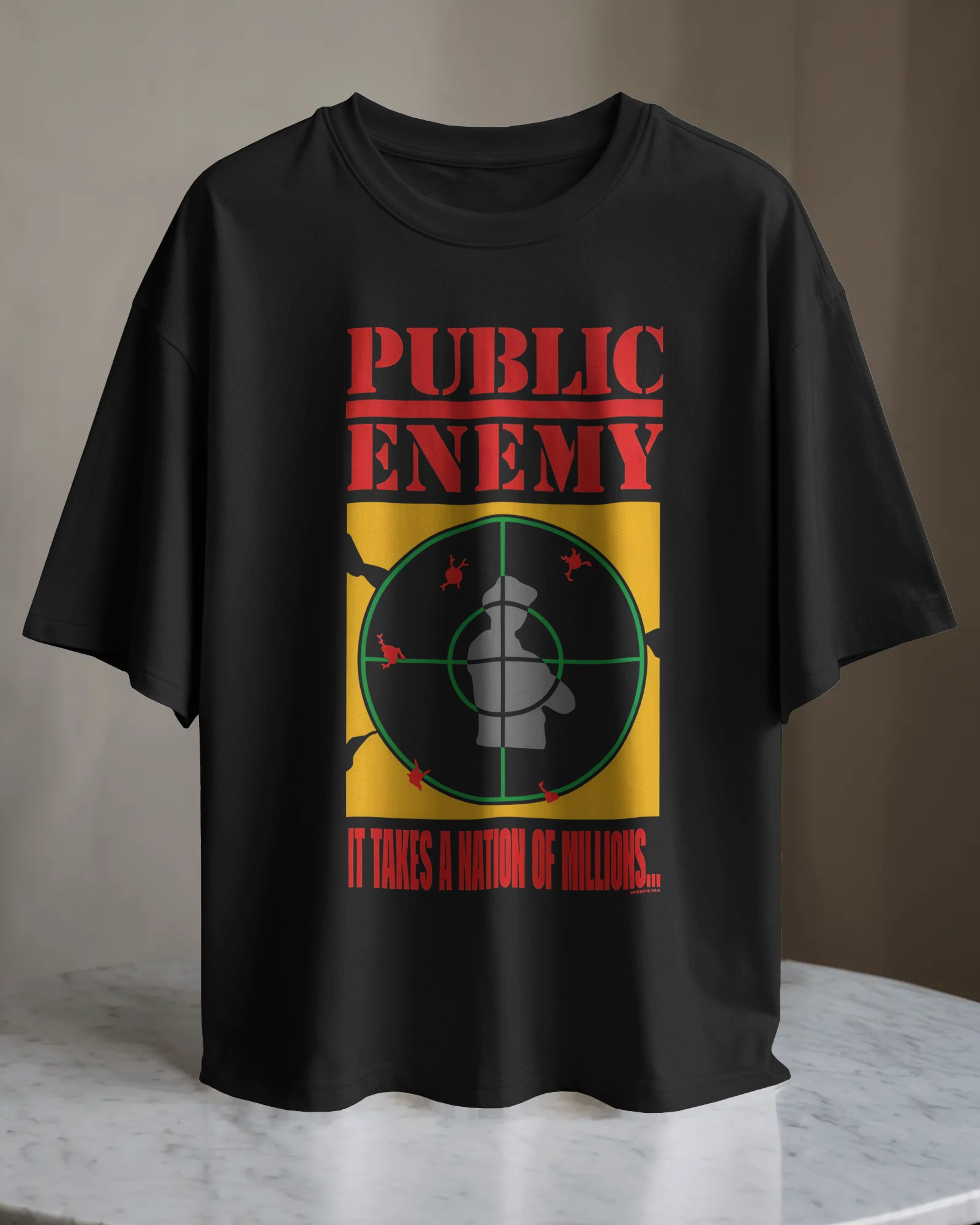 POLO OVERSIZE GRUPO HIP HOP PUBLIC ENEMY 013 - 1