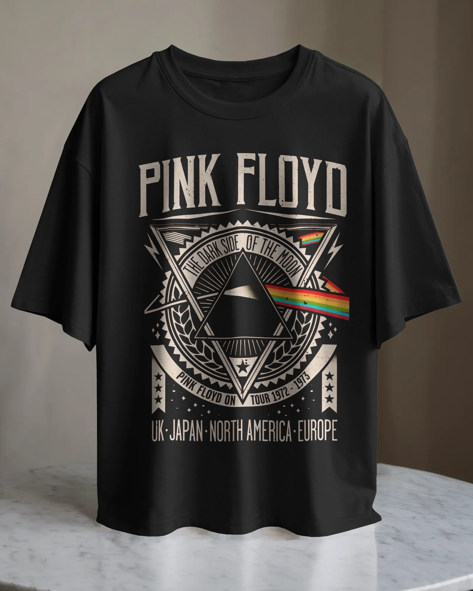 POLO OVERSIZE BANDA DE ROCK PINK FLOYD 012 - 1