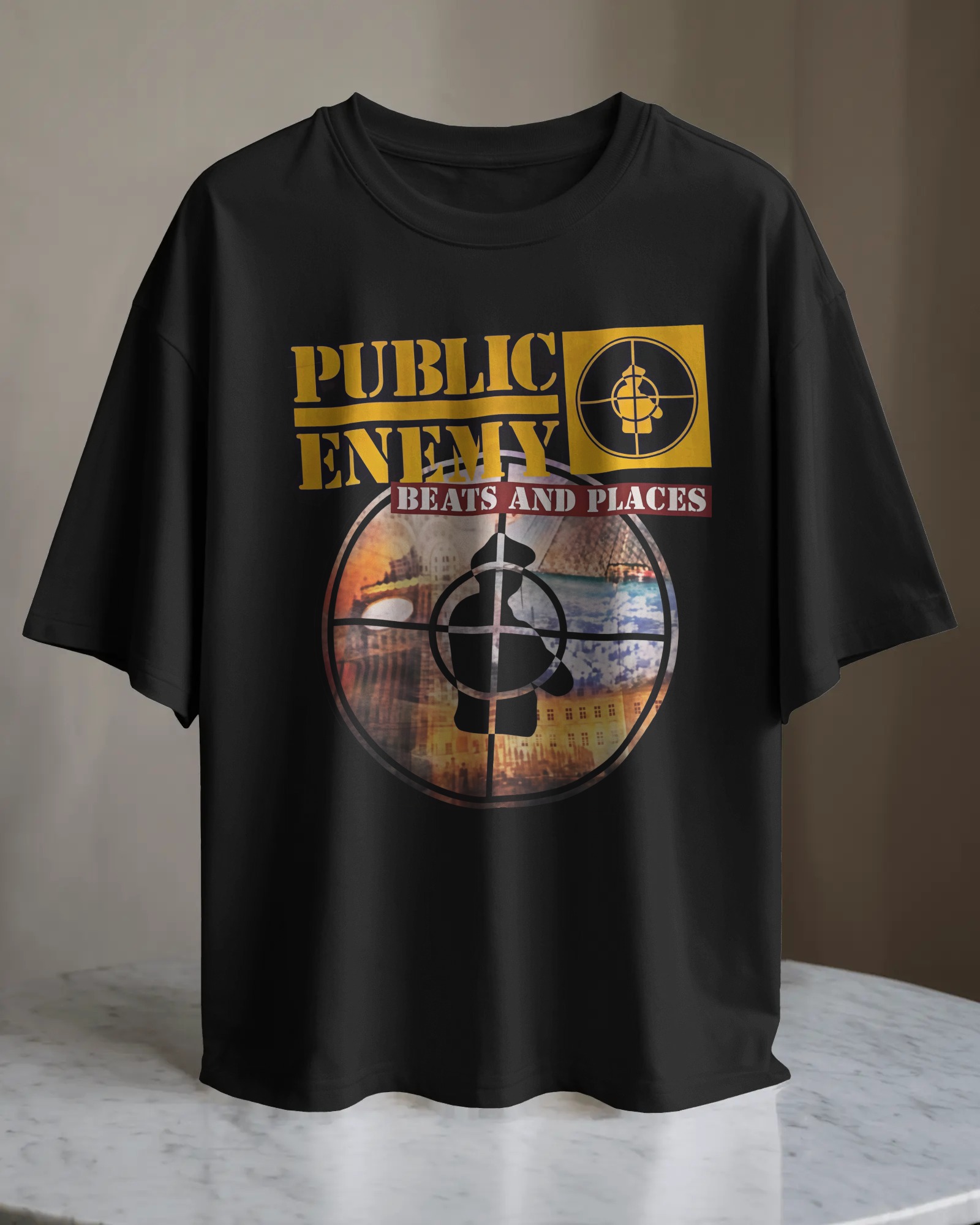 POLO OVERSIZE GRUPO HIP HOP PUBLIC ENEMY 011 - 1