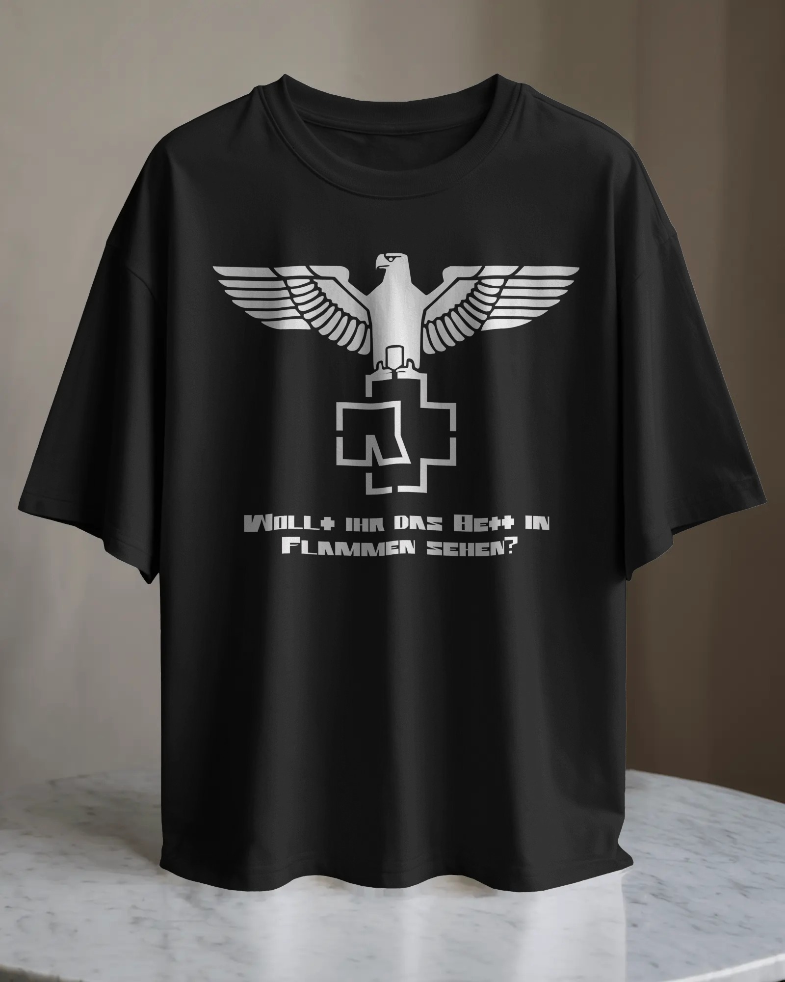 POLO OVERSIZE BANDA METAL RAMMSTEIN 016 - 1