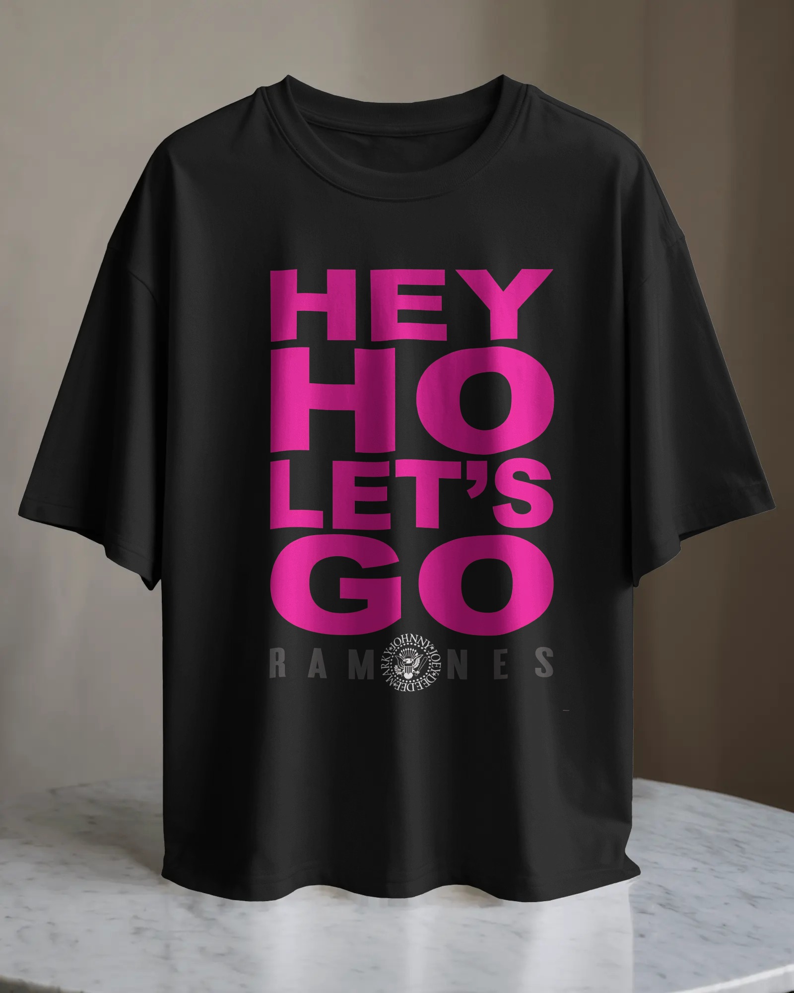 POLO OVERSIZE BANDA DE ROCK RAMONES 016 - 1