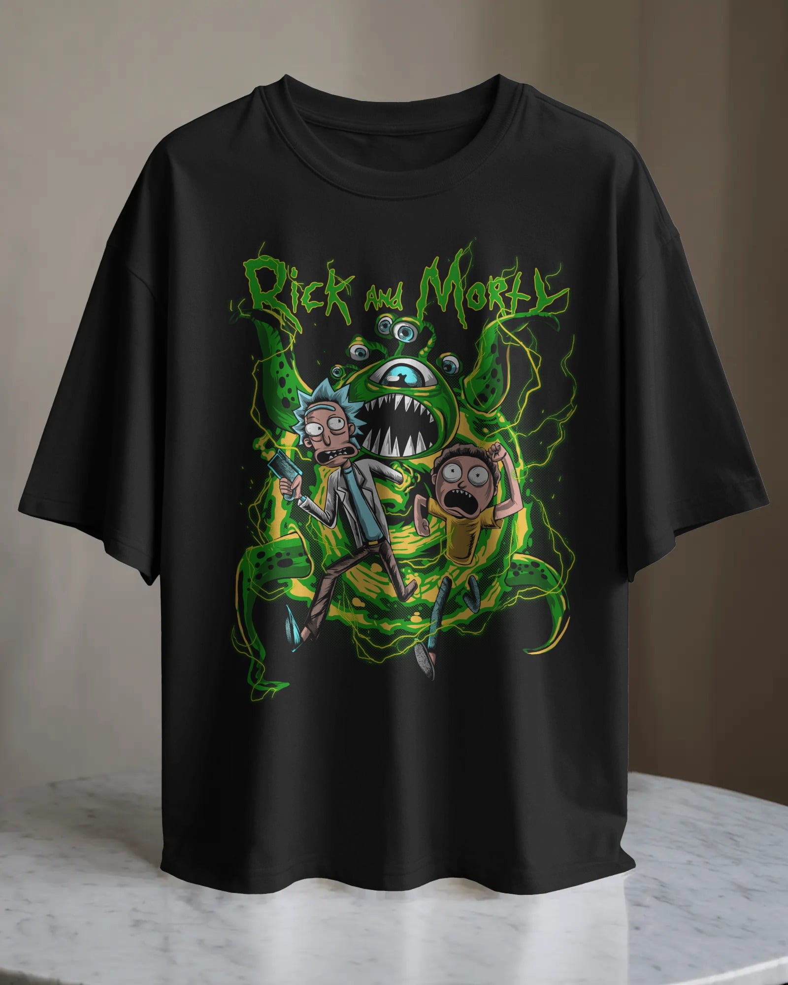 POLO OVERSIZE SERIE TV RICK AND MORTY 012 - 1