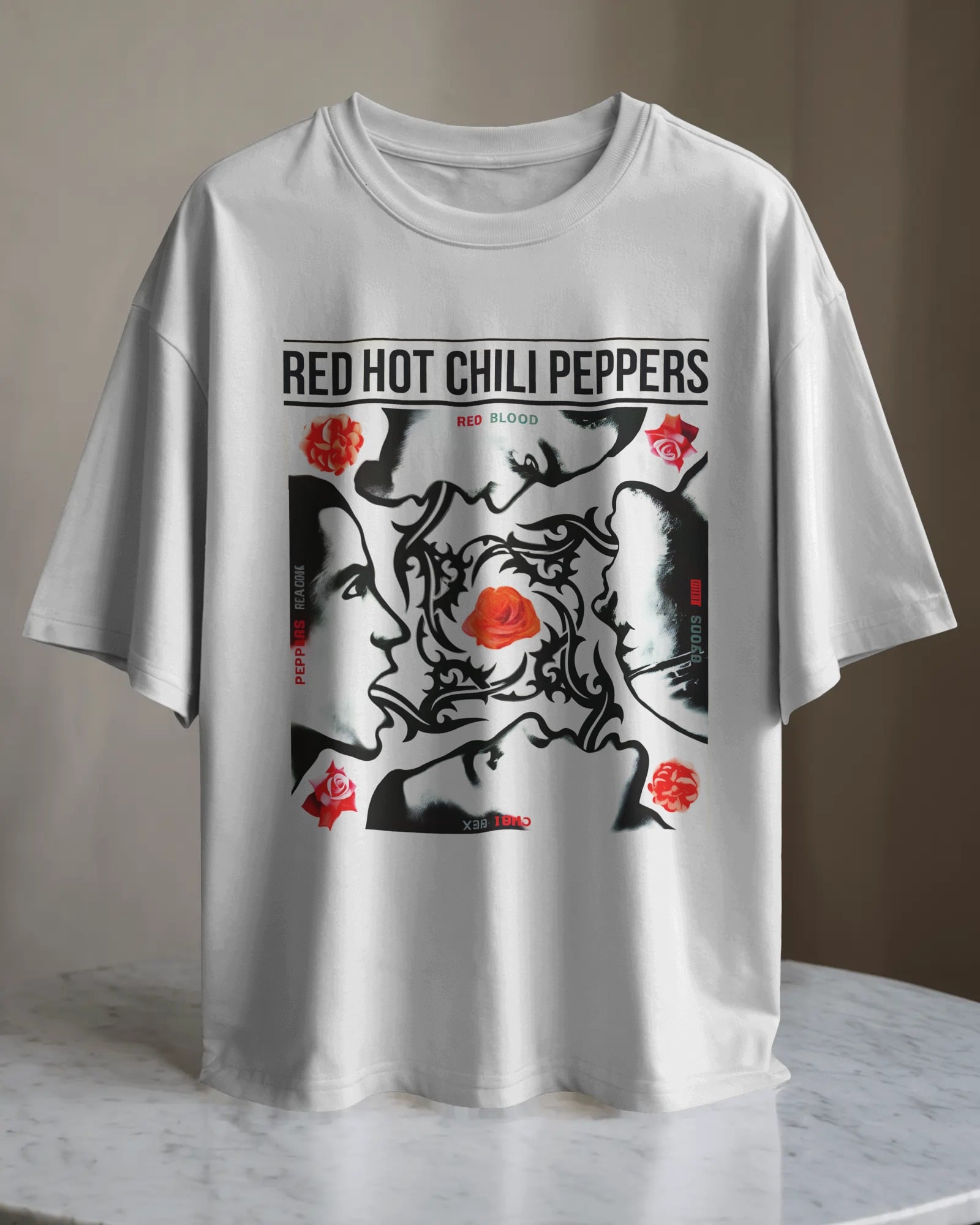 POLO OVERSIZE BANDA DE ROCK RED HOT CHILI PEPPERS 05 - 1