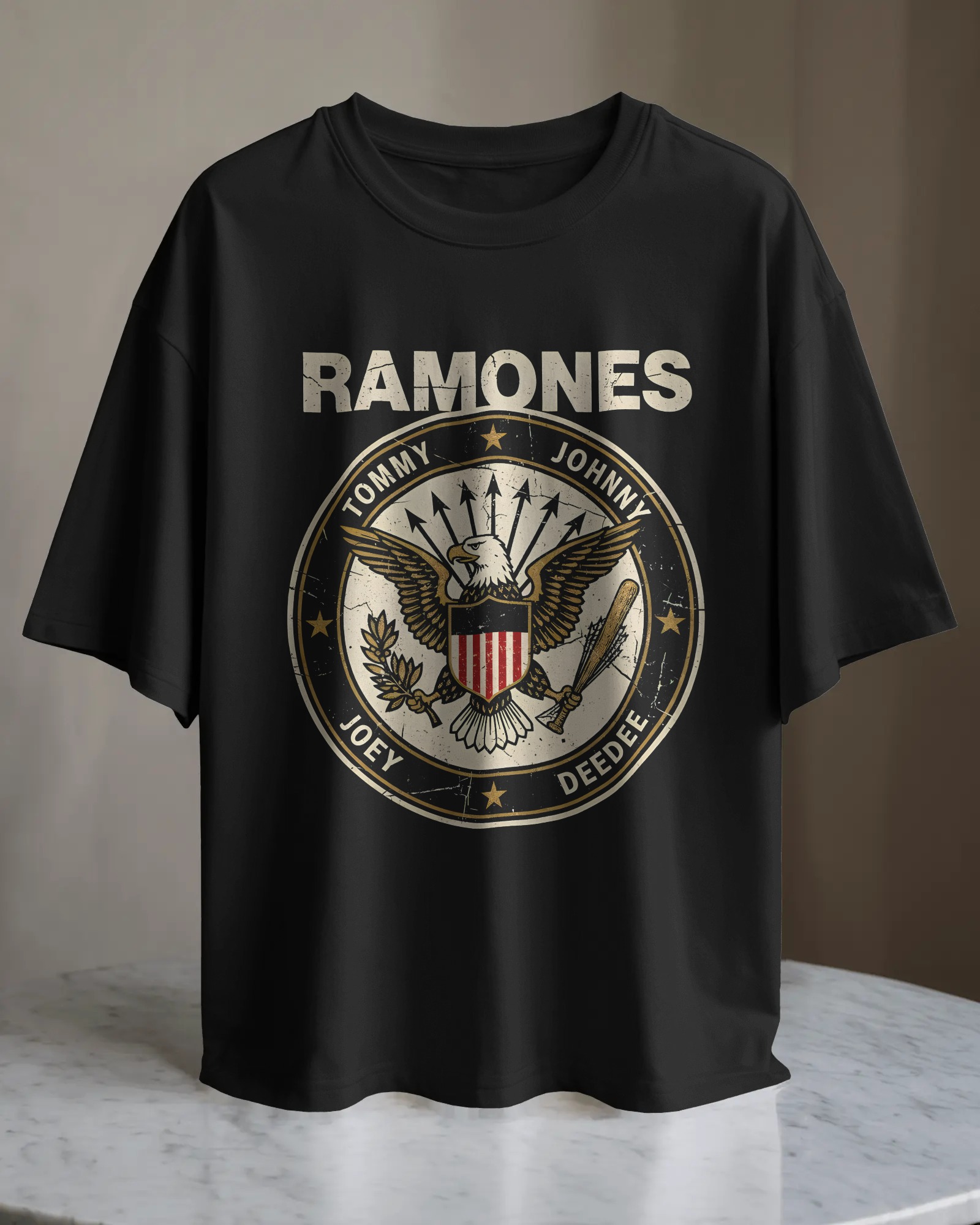 POLO OVERSIZE BANDA DE ROCK RAMONES 015 - 1