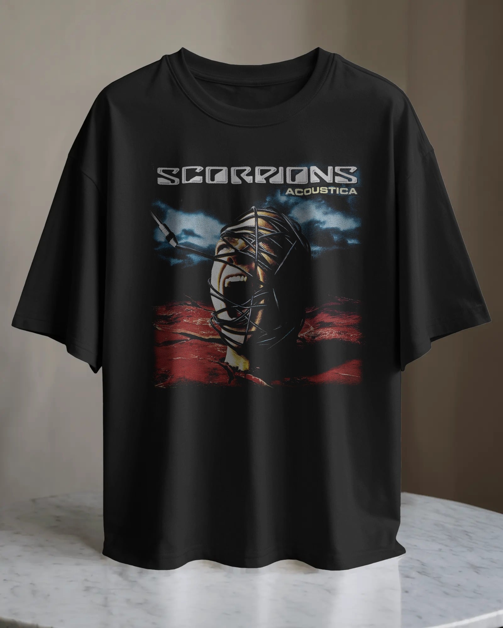 POLO OVERSIZE BANDA HARD ROCK SCORPIONS 016 - 1